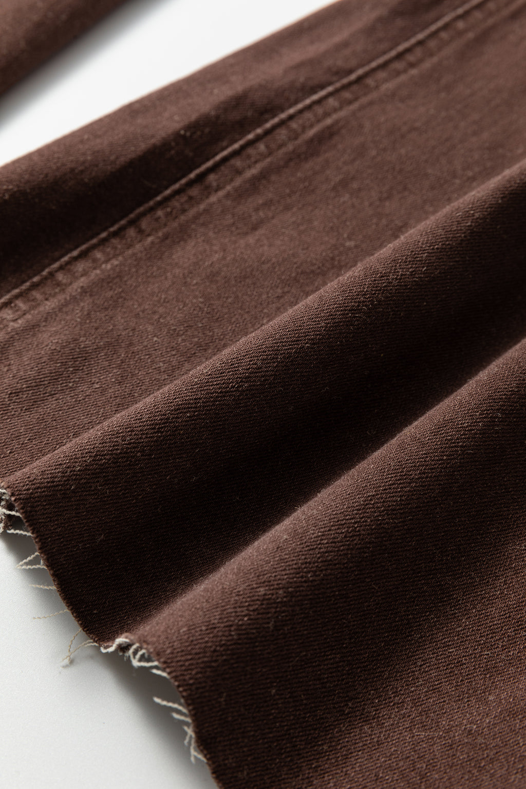 Dark Brown Retro Washed Patch Pocket Loose Jeans