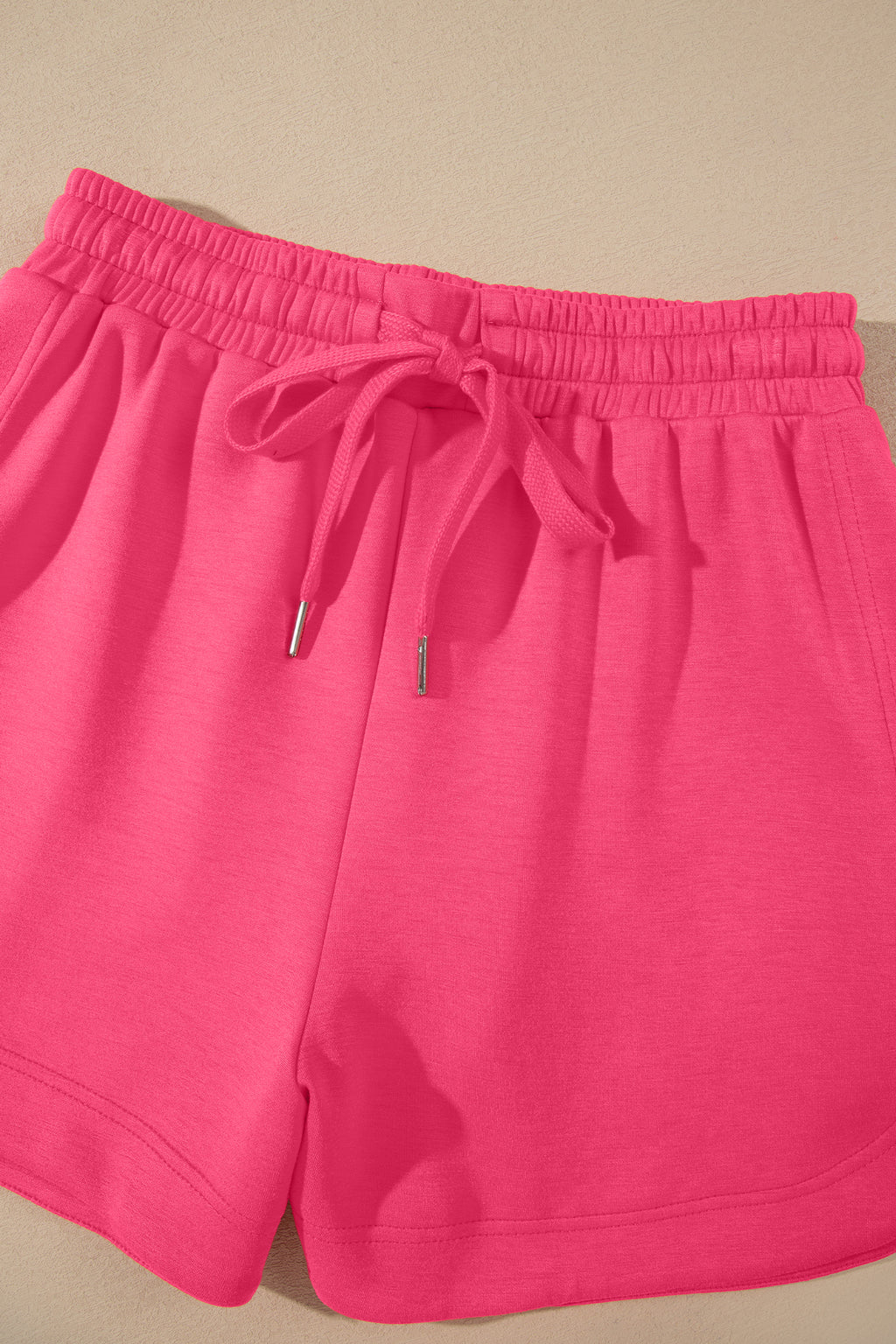 Smoke Green Quarter Zip Sleeveless Top Drawstring Shorts Casual 2pcs Outfit