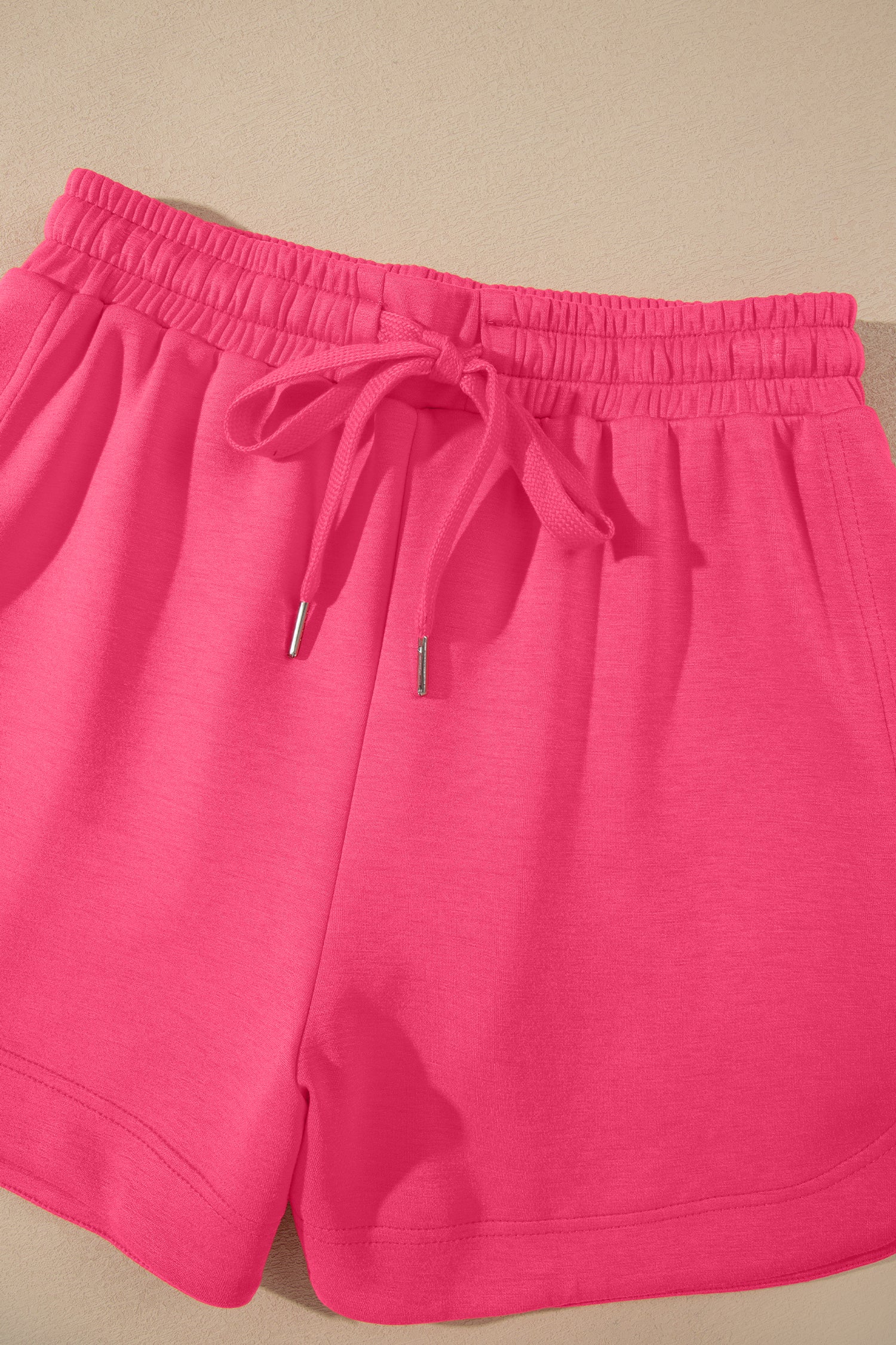 Smoke Green Quarter Zip Sleeveless Top Drawstring Shorts Casual 2pcs Outfit