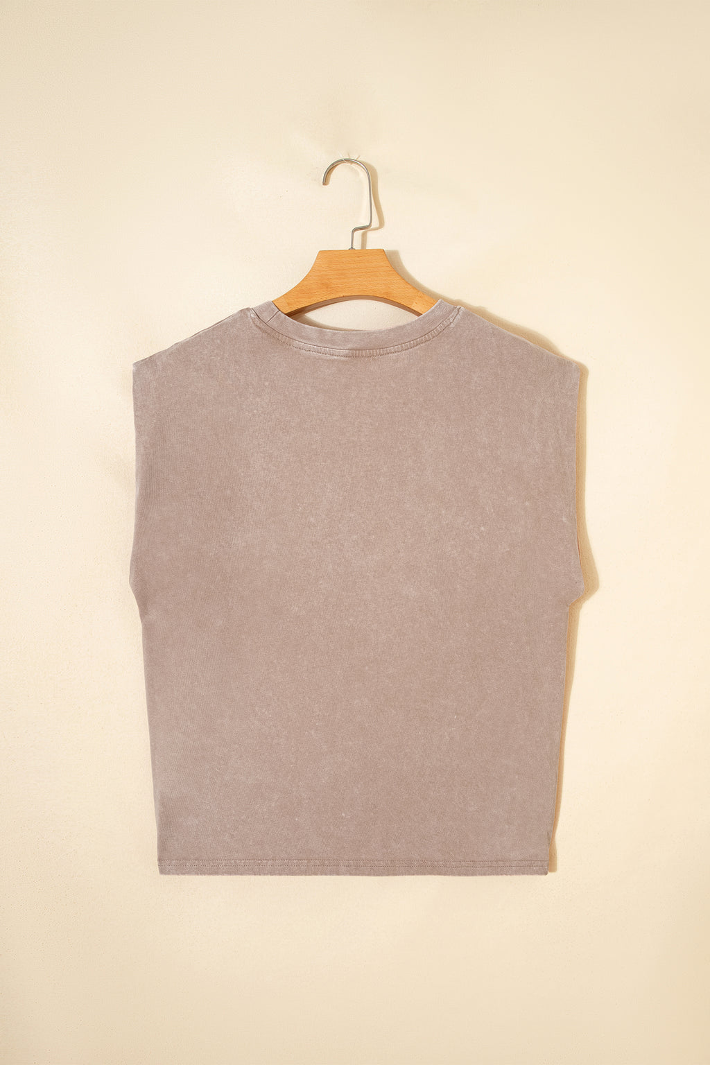 Smoke Gray Cowboy & Beer Western Graphic Mineral Wash Tank Top