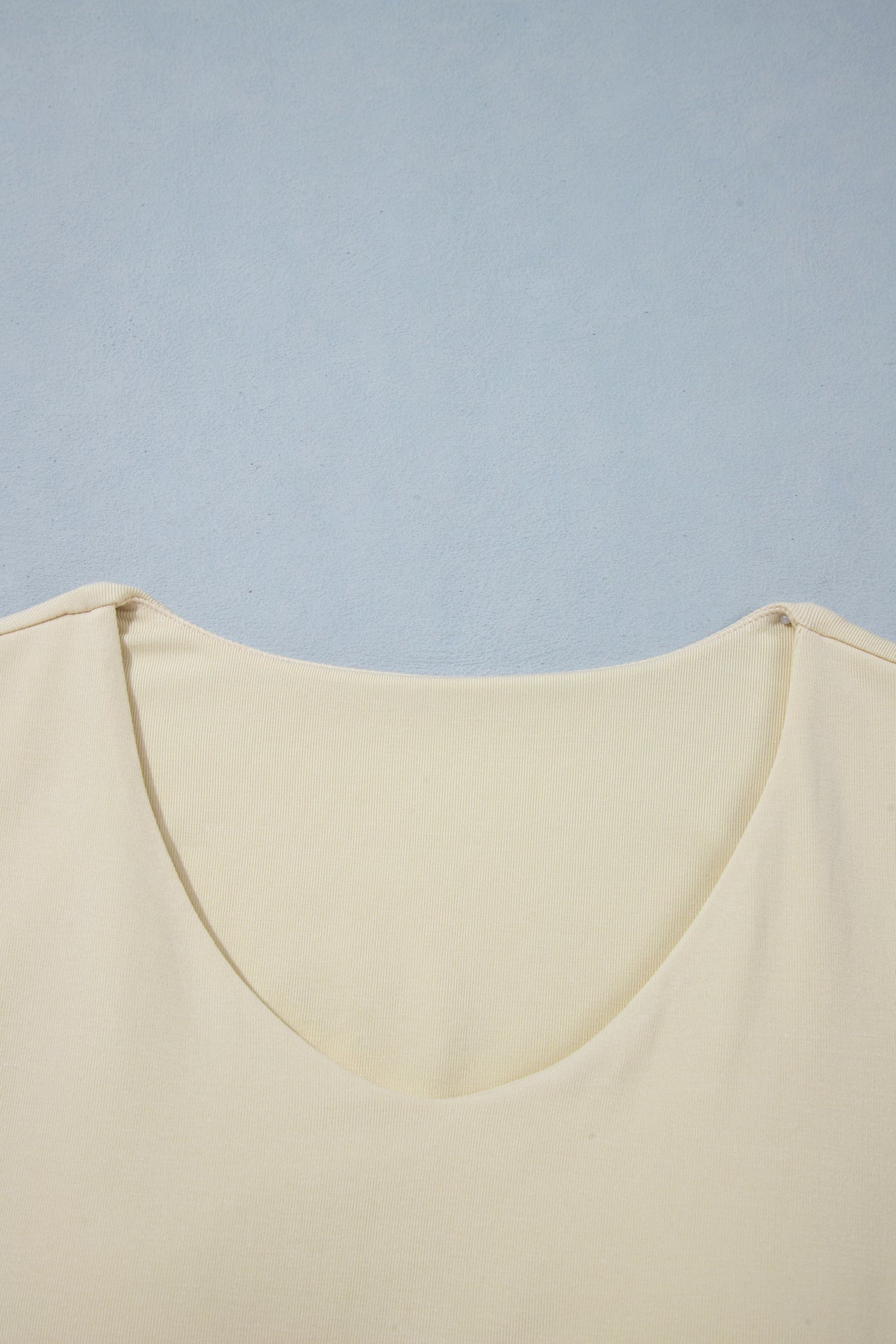 Slim-Fit V-Neck Long-Sleeve Top with Built-In Bra