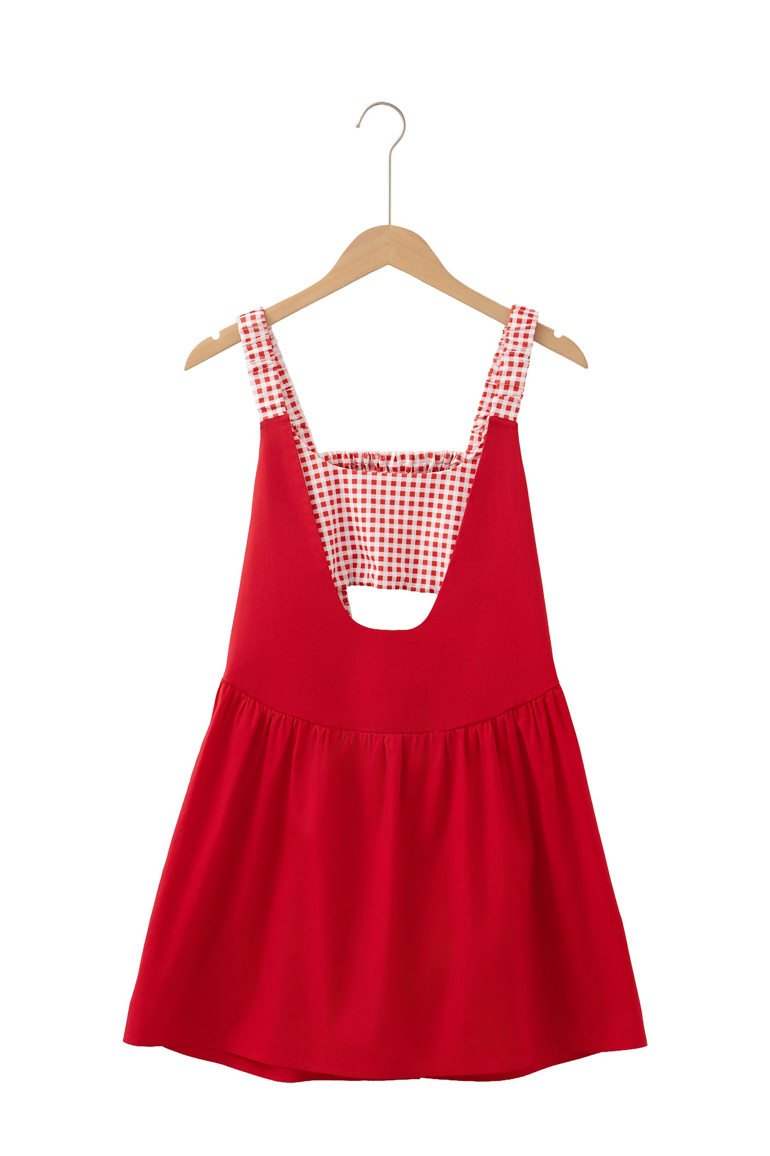 Sweet Summertime Gingham Layered Mini Dress