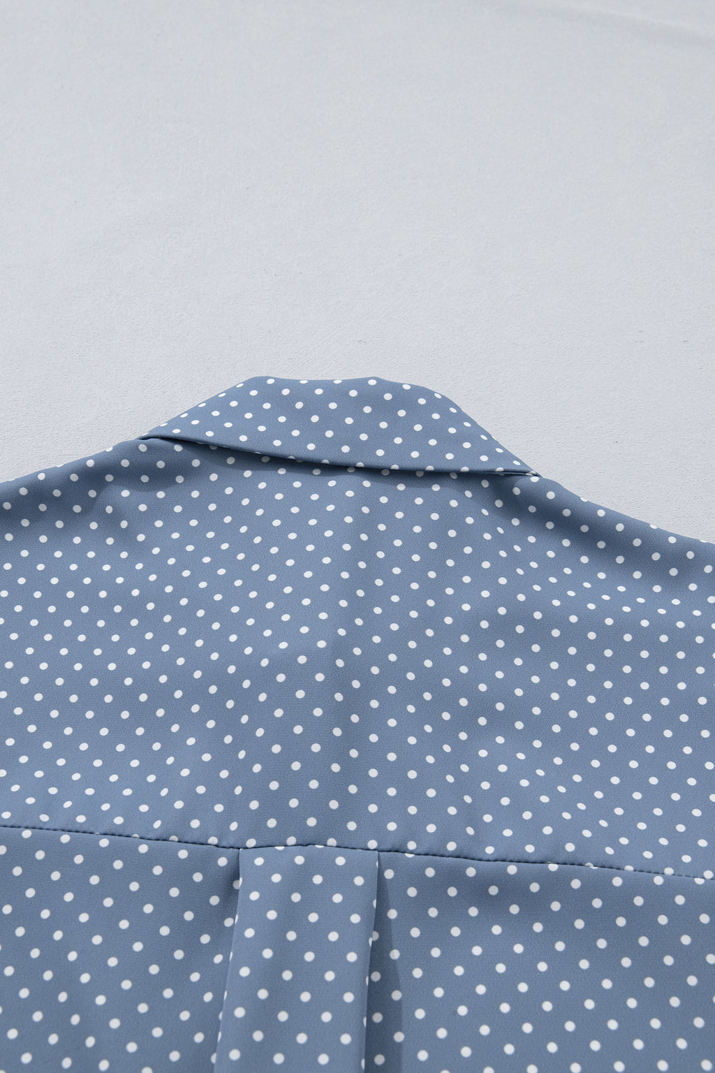 Khaki Dotted Print Cuffed Short Sleeve Shirt