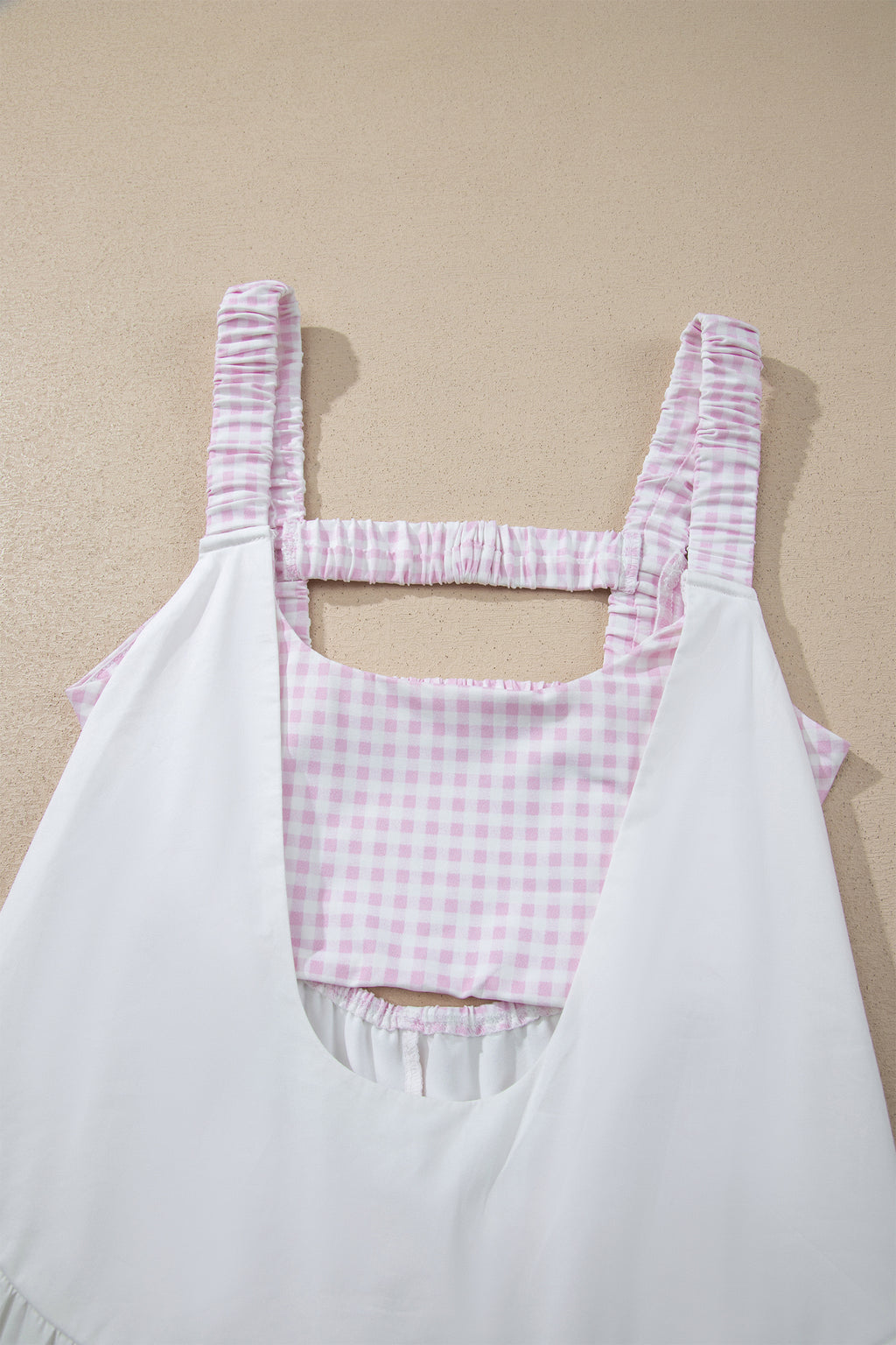 Sweet Summertime Gingham Layered Mini Dress