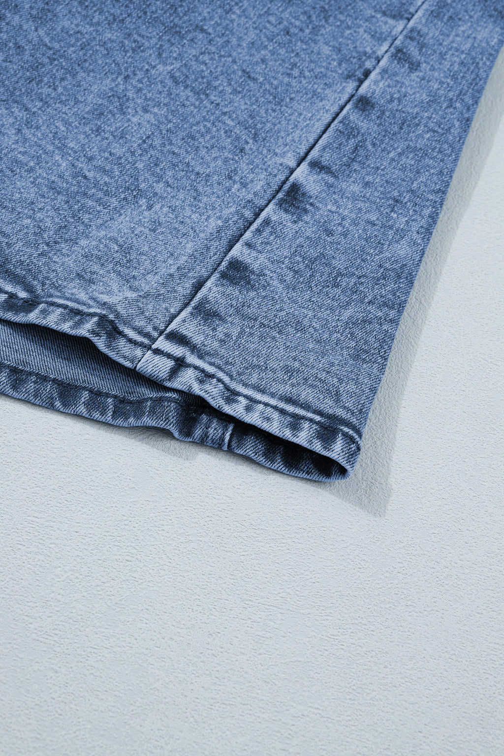 Ashleigh Blue Buttoned Front Slit Denim Vest