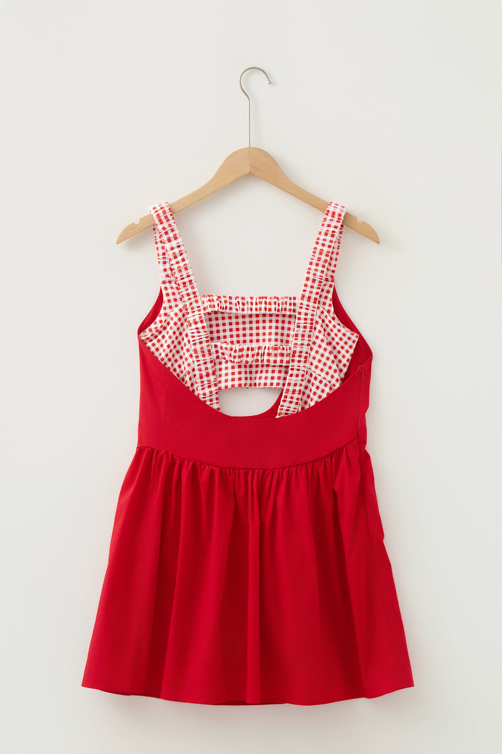 Sweet Summertime Gingham Layered Mini Dress