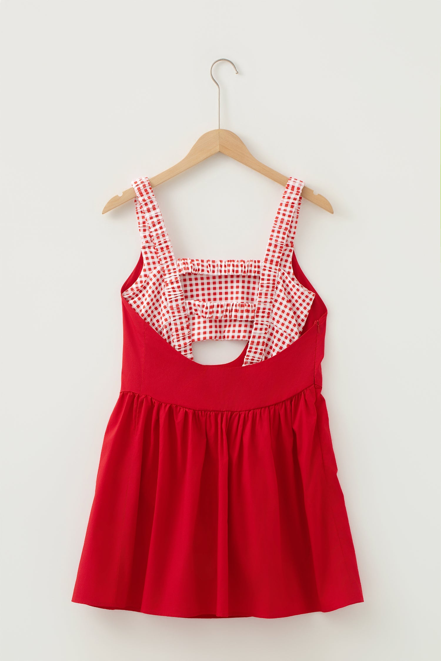 Sweet Summertime Gingham Layered Mini Dress
