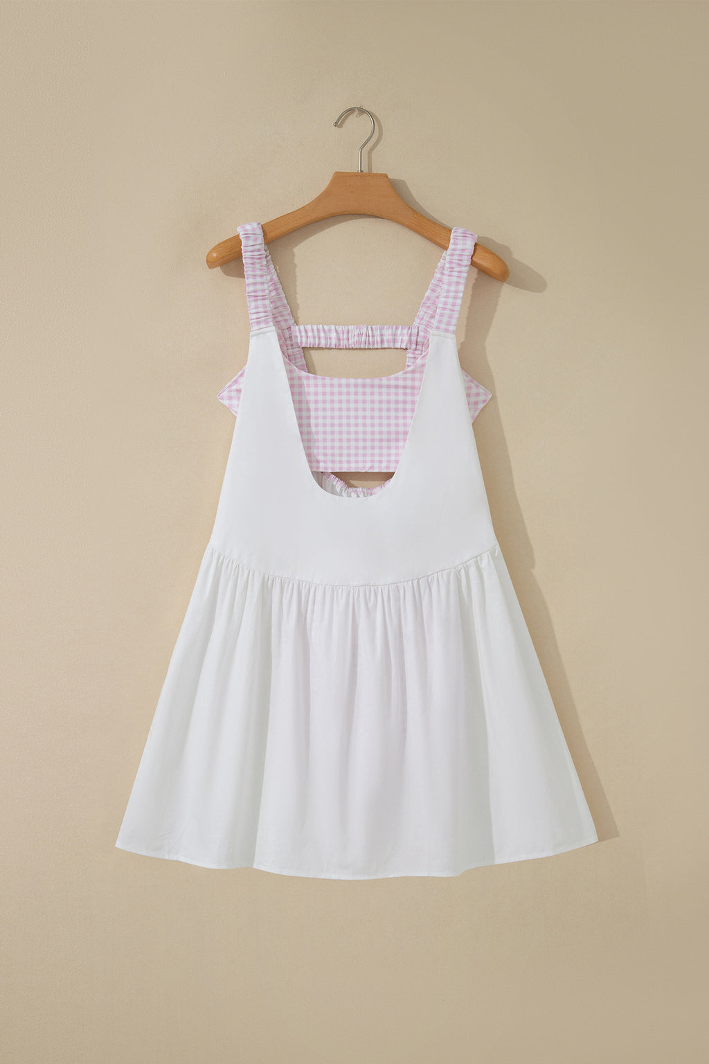 Sweet Summertime Gingham Layered Mini Dress