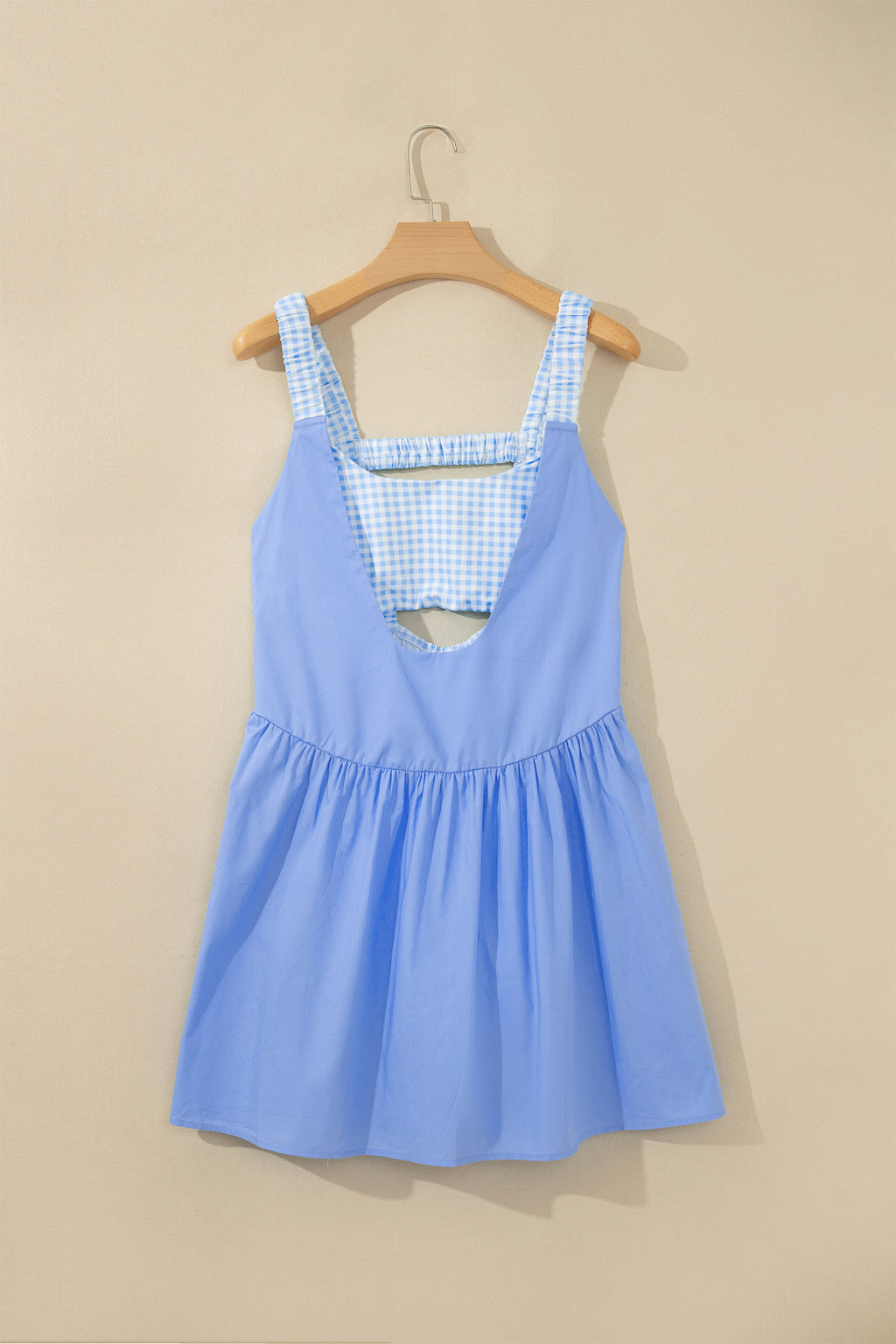 Sweet Summertime Gingham Layered Mini Dress