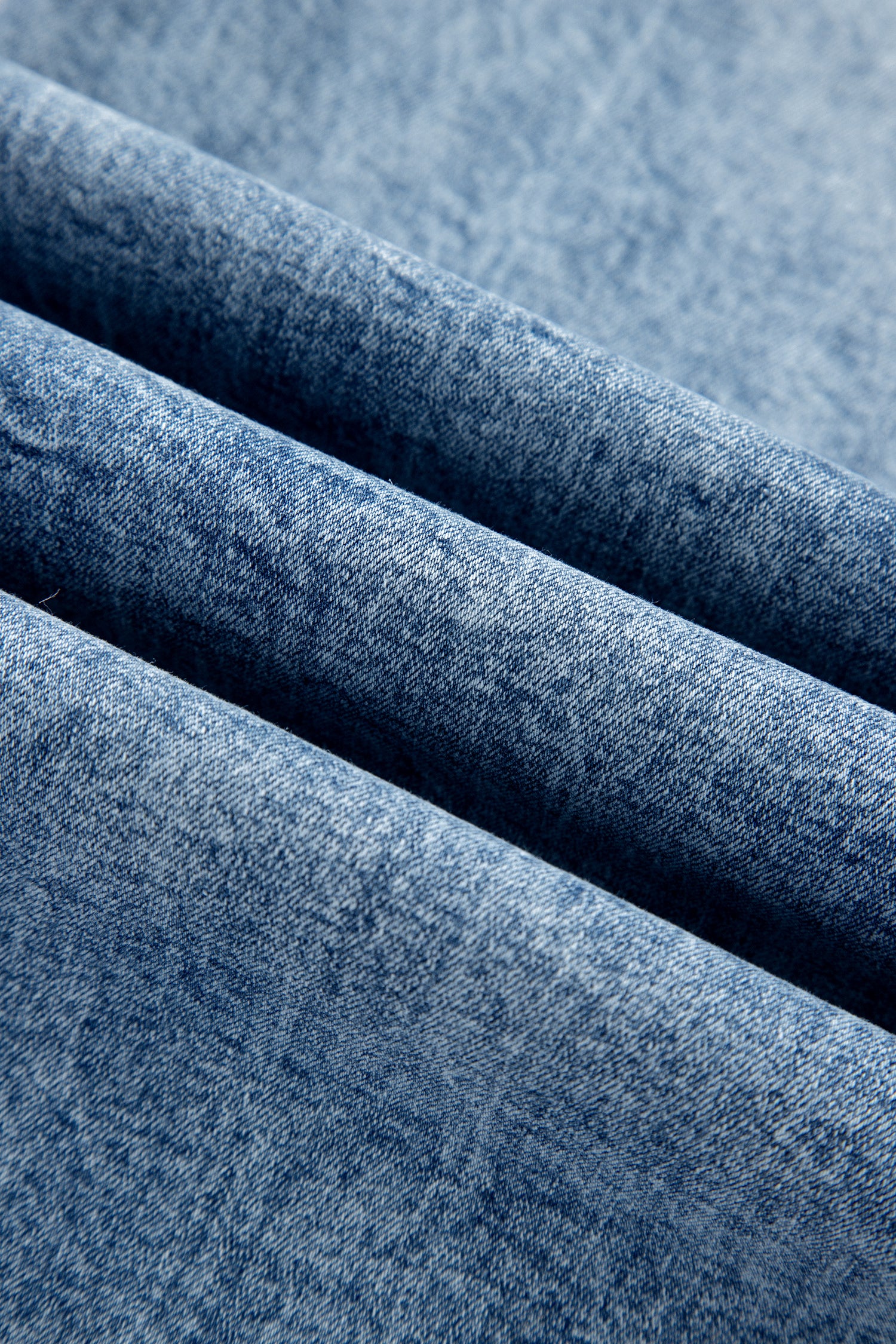 Sail Blue Acid Wash Pocket Detail Flare Jeans
