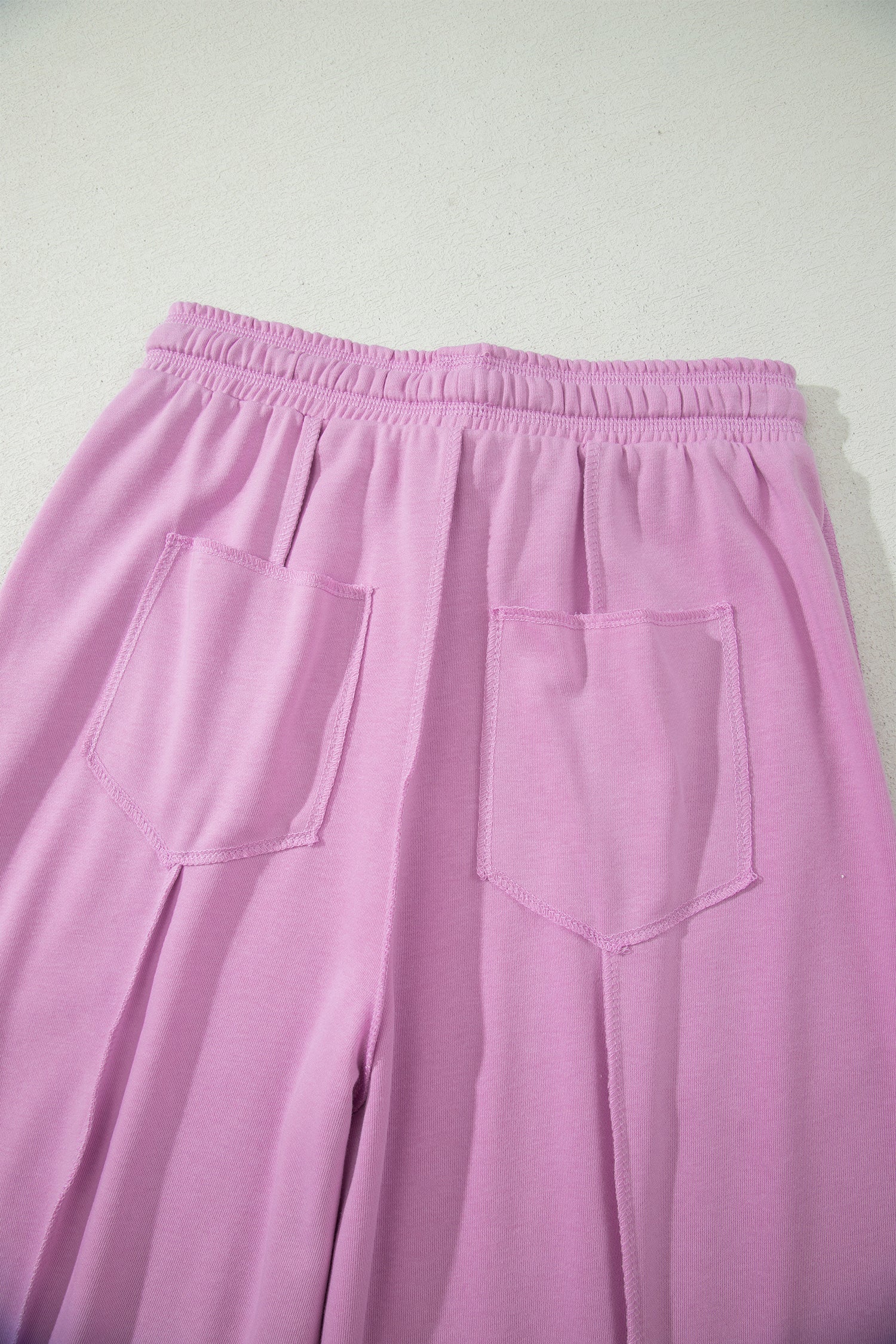 Rose Red Drop Shoulder Boxy Tee and Barrel Pants Set