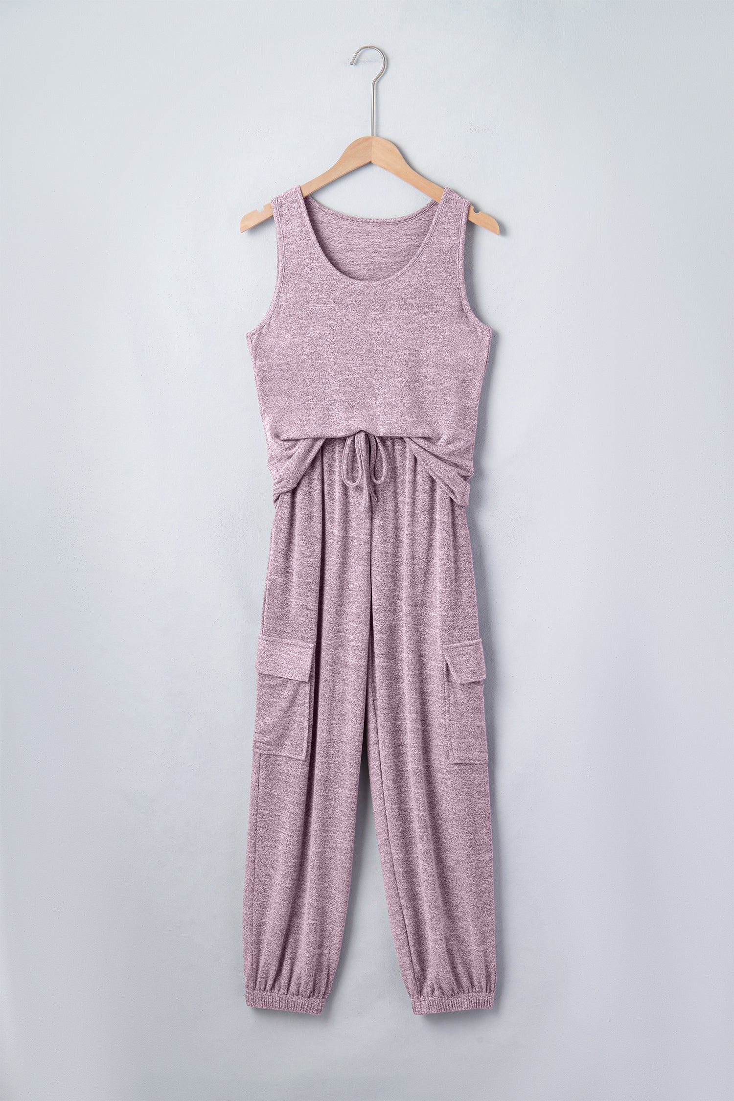 Orchid Bouquet Casual Tank Top Drawstring Jogger Pants 2pcs Outfit