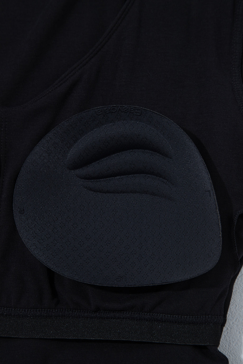 Slim-Fit V-Neck Long-Sleeve Top with Built-In Bra