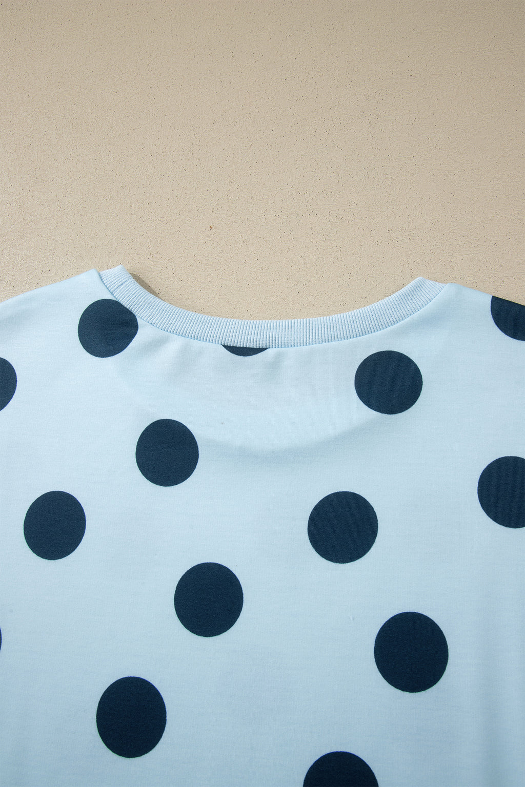 Pink Polka Dot Print Loose Tee Drawstring Elastic Waist Short Set