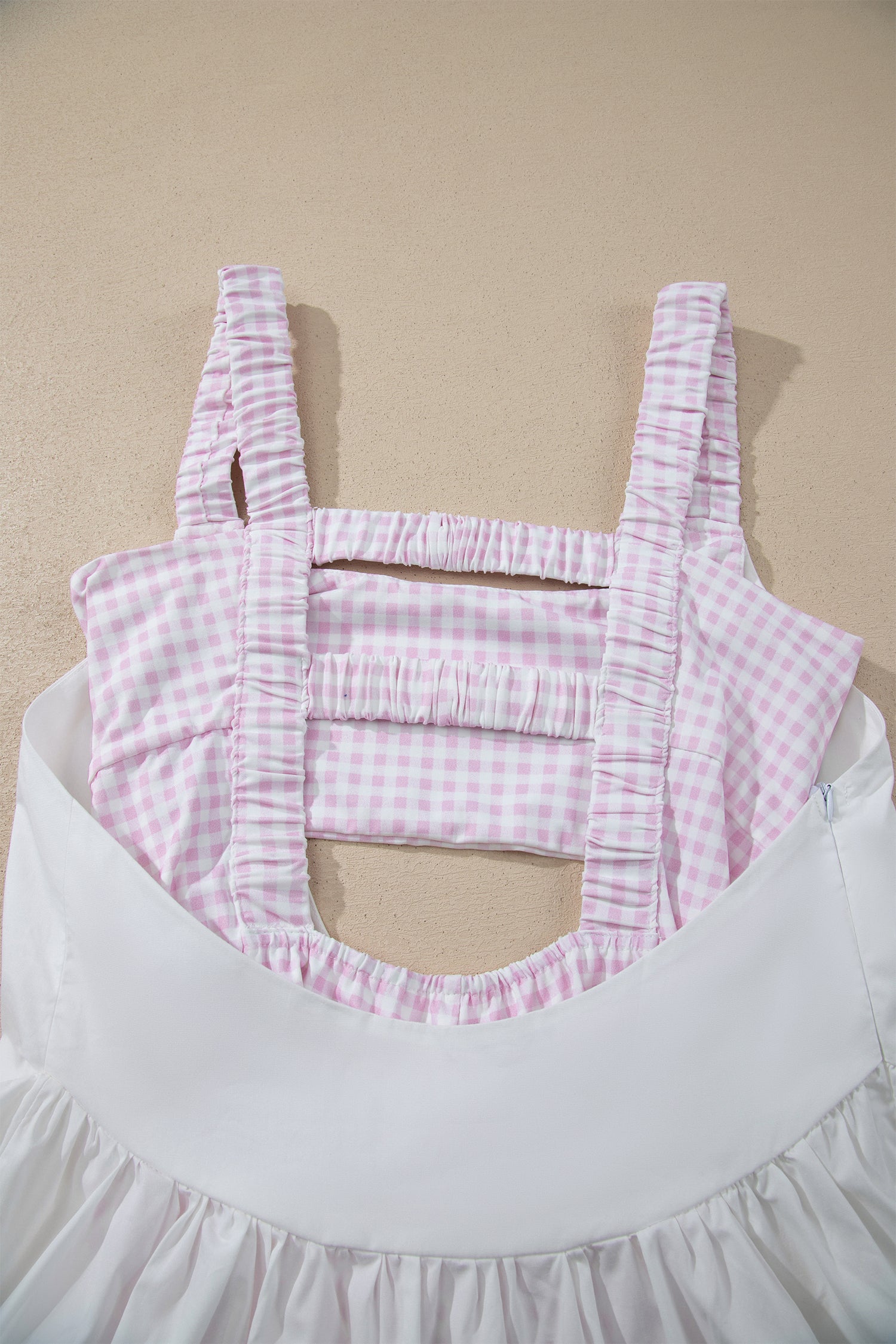 Sweet Summertime Gingham Layered Mini Dress