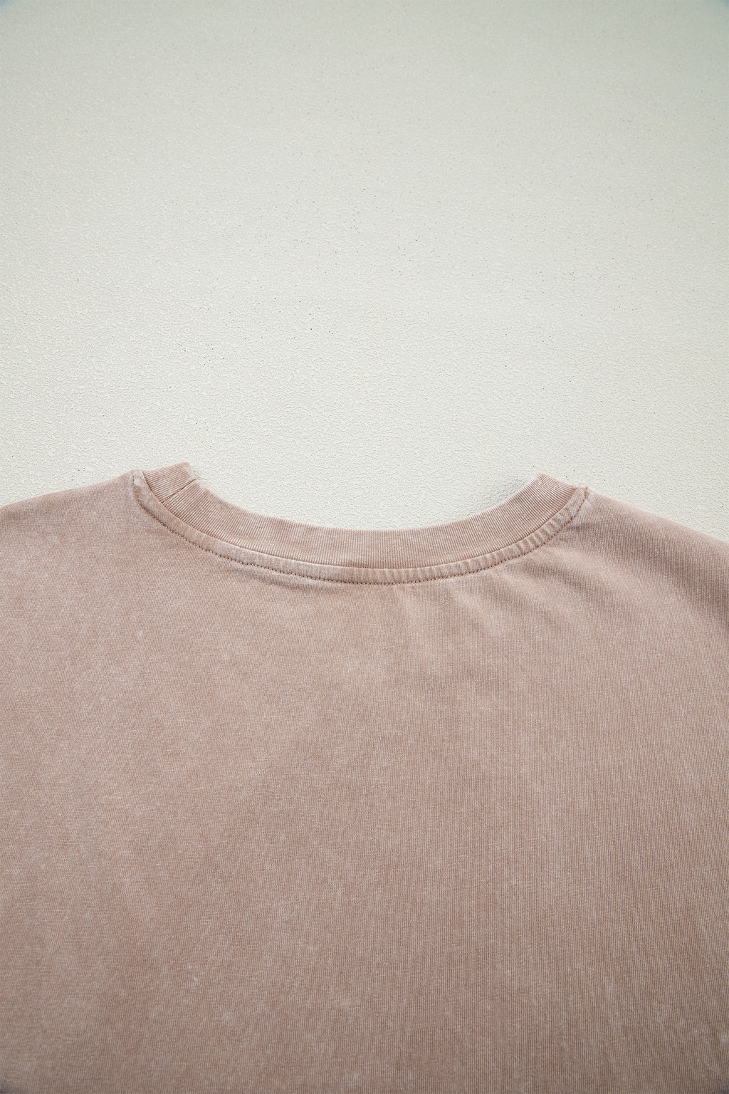 Smoke Gray Cowboy & Beer Western Graphic Mineral Wash Tank Top