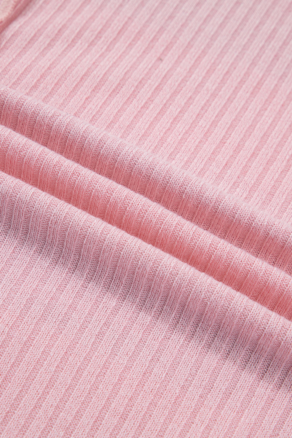 Pink Stripe Exposed Seam Ribbed Patchwork Oversized Tee