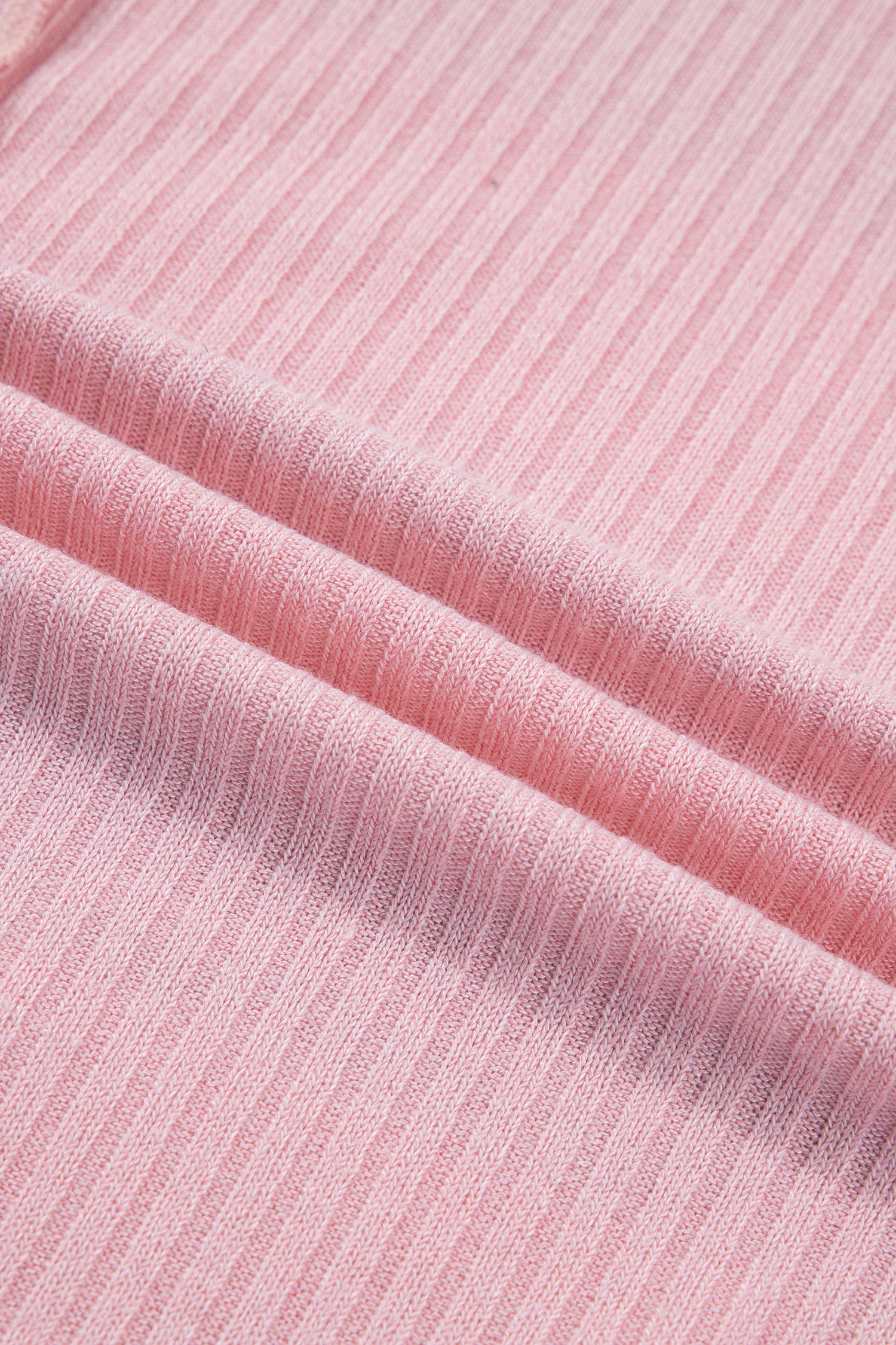 Pink Stripe Exposed Seam Ribbed Patchwork Oversized Tee