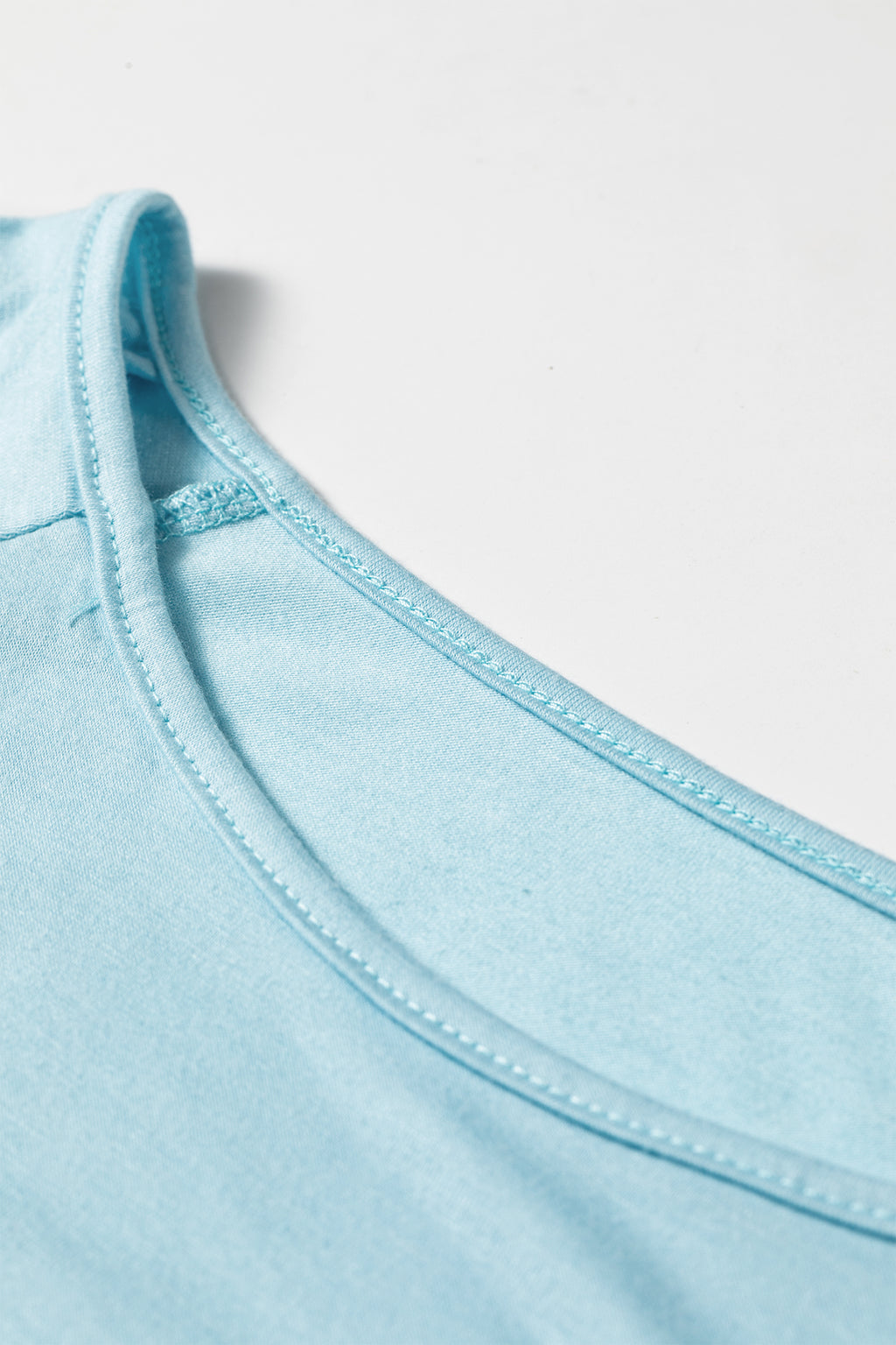 Dusk Blue Ruffled Short Sleeve Plus Size Casual Blouse