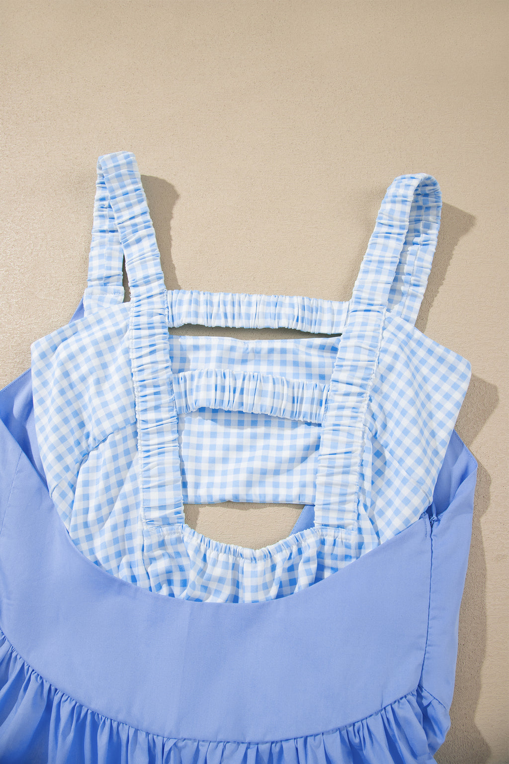 Sweet Summertime Gingham Layered Mini Dress