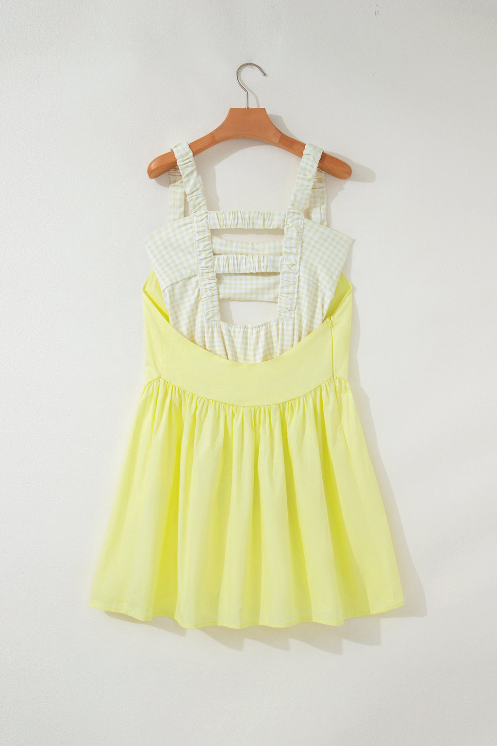 Sweet Summertime Gingham Layered Mini Dress
