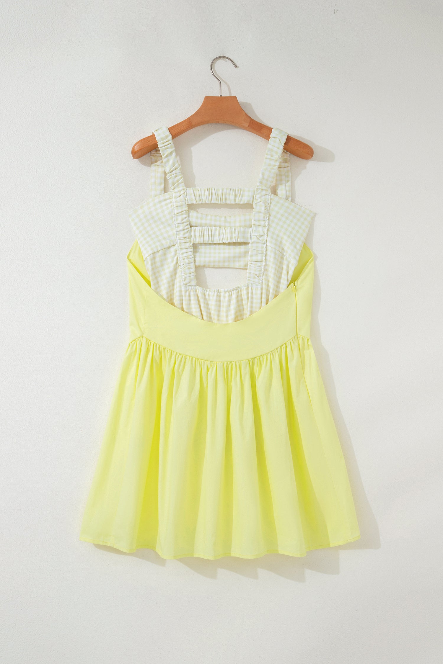 Sweet Summertime Gingham Layered Mini Dress