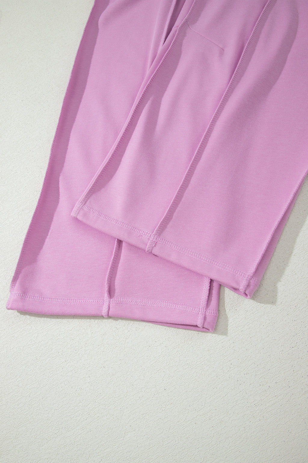 Rose Red Drop Shoulder Boxy Tee and Barrel Pants Set
