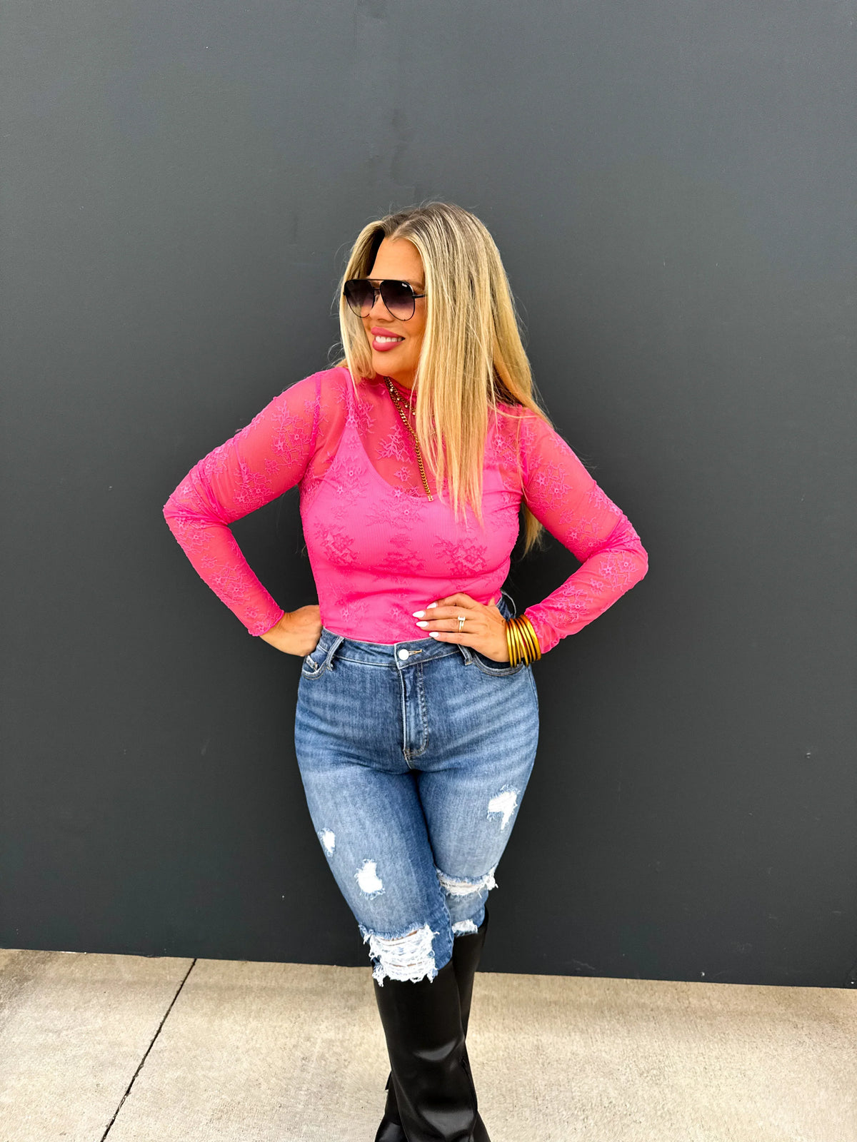 Valentine Roxy Lace Top in Five Colors