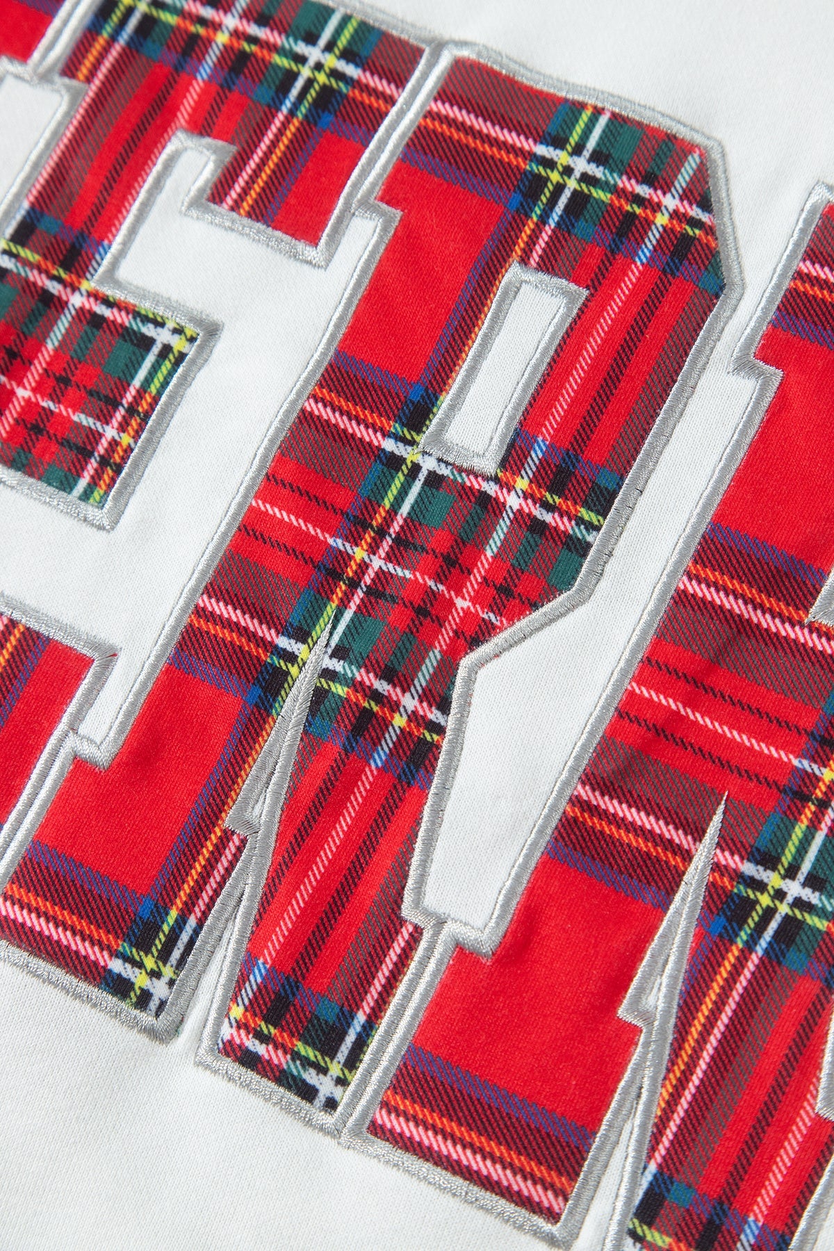 MERRY Graphic Sweatshirt and Plaid Shorts Set