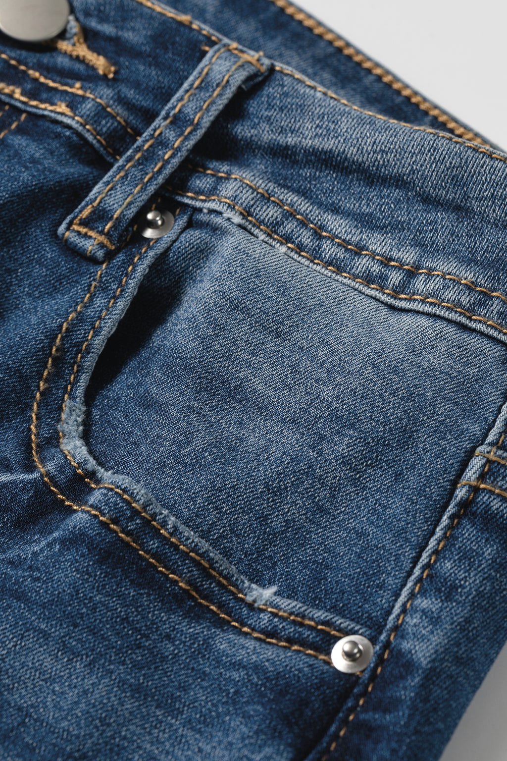 Ashleigh Blue Acid Washed Straight Leg Full Length Casual Jeans