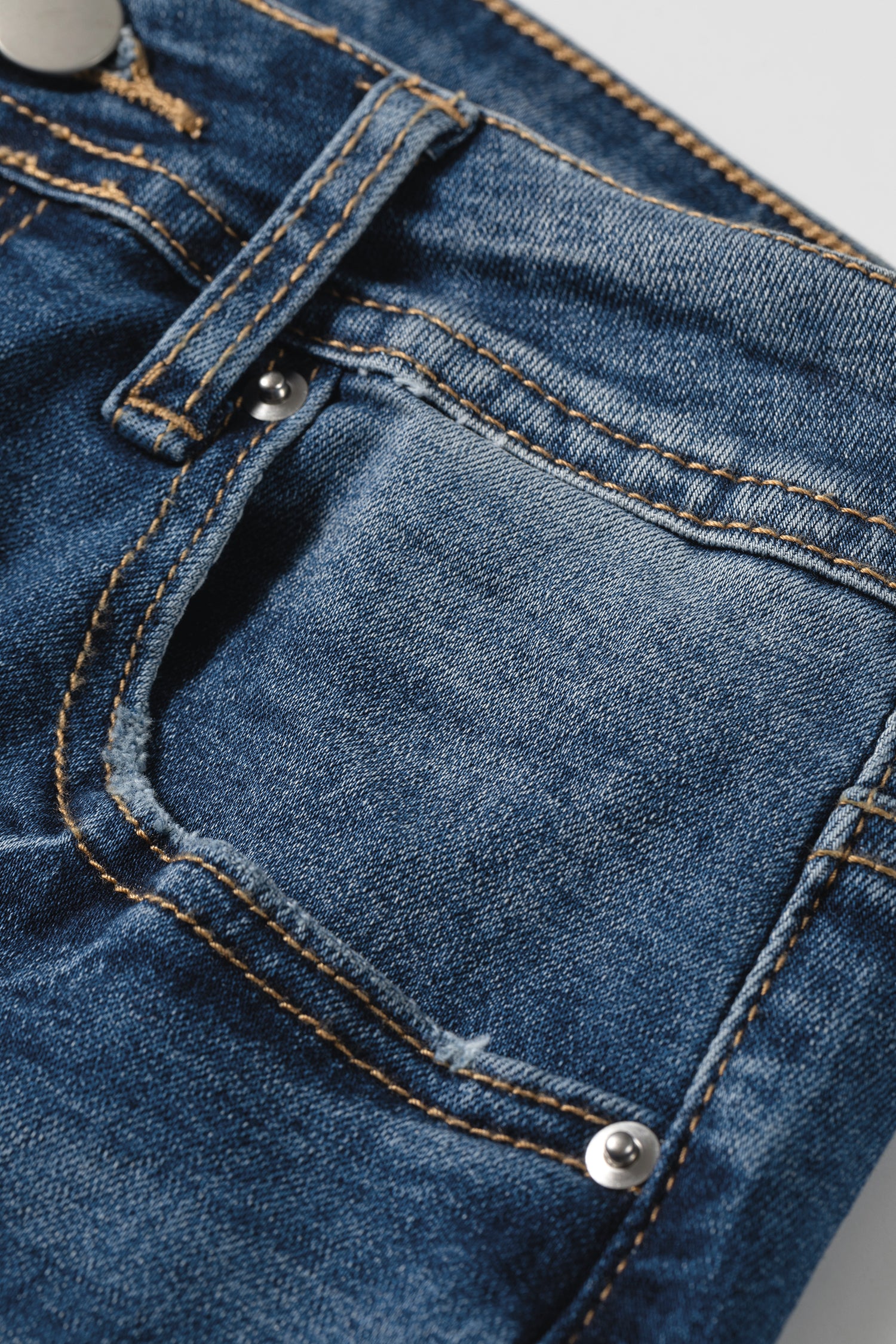 Ashleigh Blue Acid Washed Straight Leg Full Length Casual Jeans