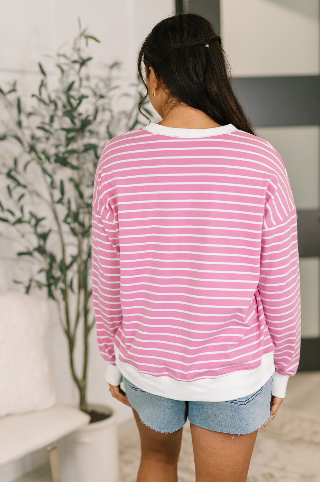Almost Therapeutic Drop Shoulder Pullover in Candy Pink