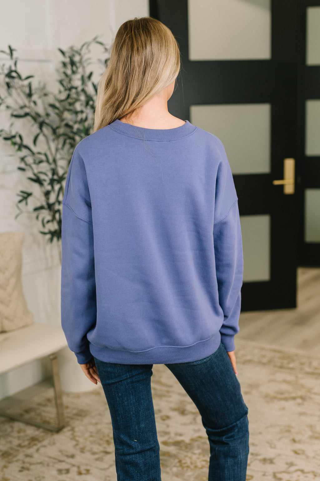 Always True Drop Shoulder Pullover in Marlin