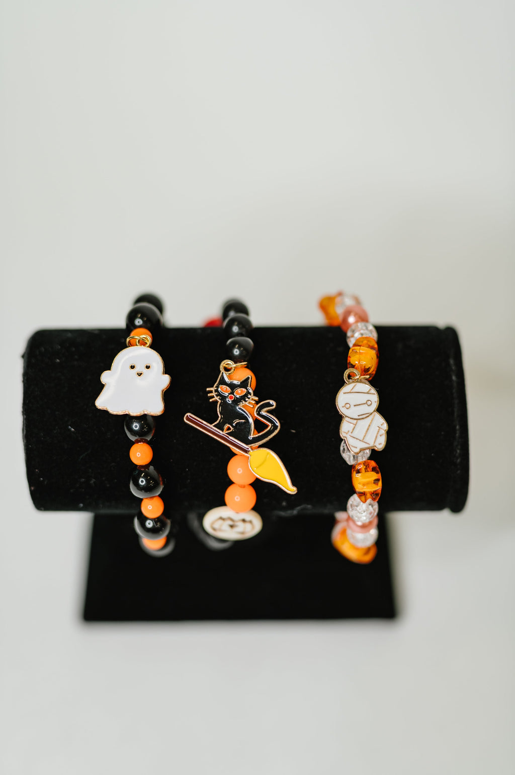 Boo Crew Elastic Beaded Bracelet Stack