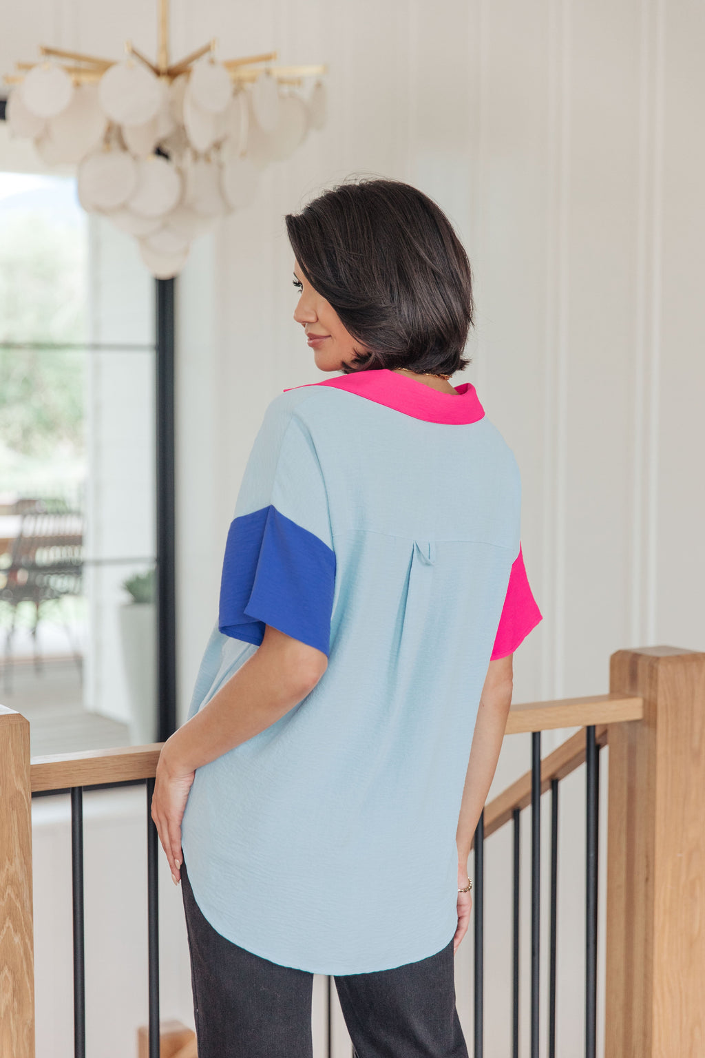 Color Me Cool Color Block Top