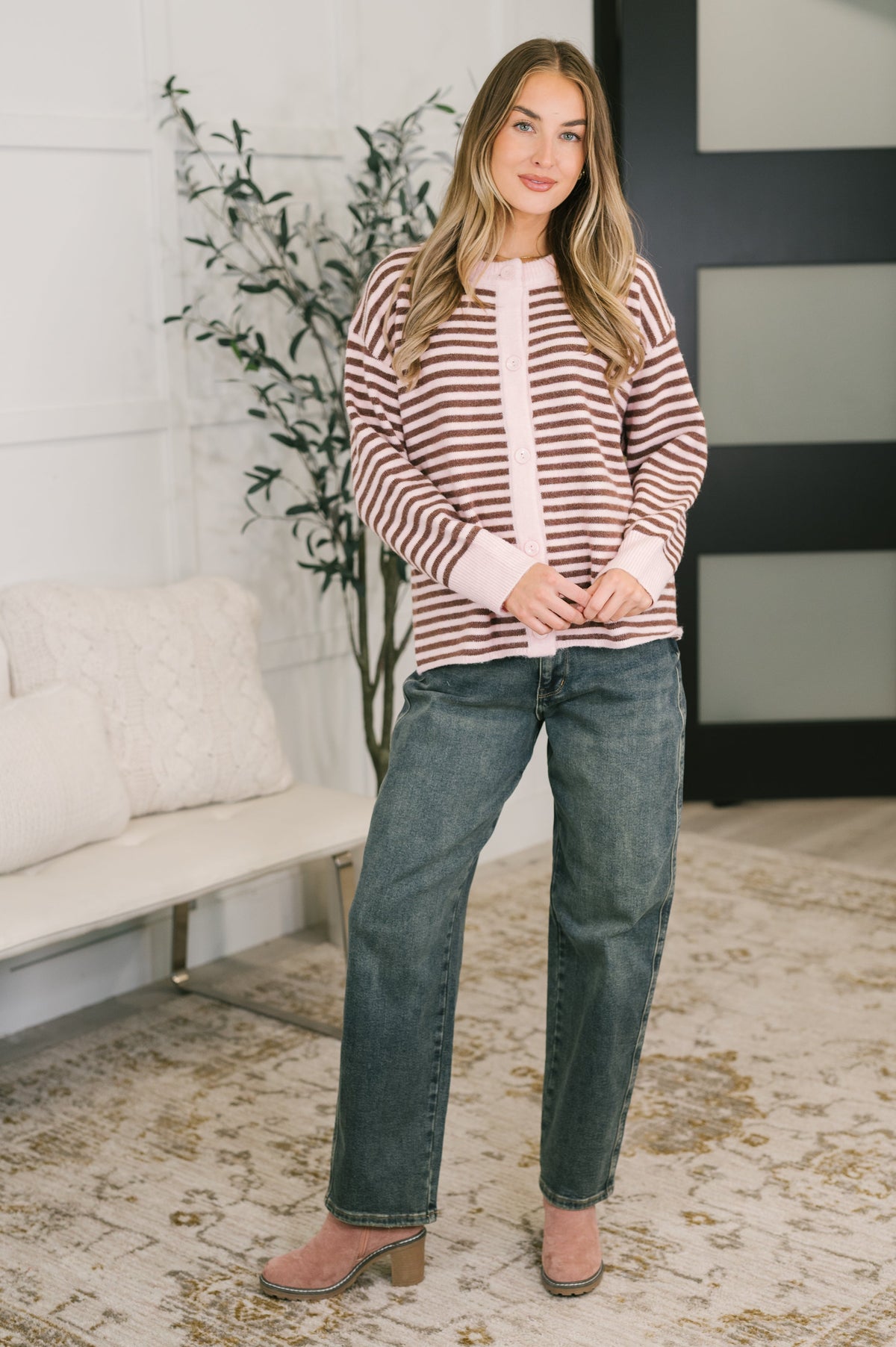 Cozy Coquette Button Down Cardigan