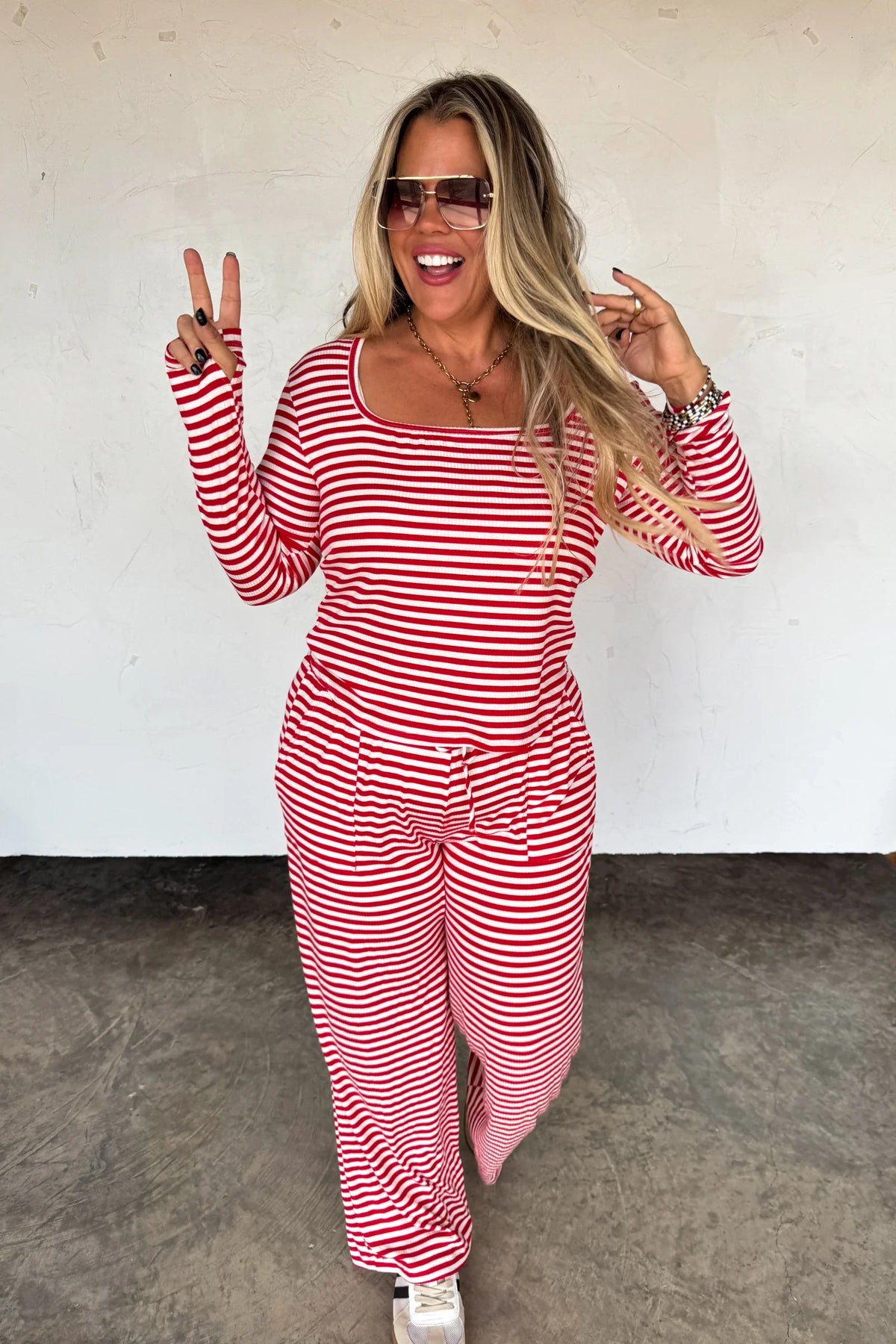 Haddie Stripe Lounge Set