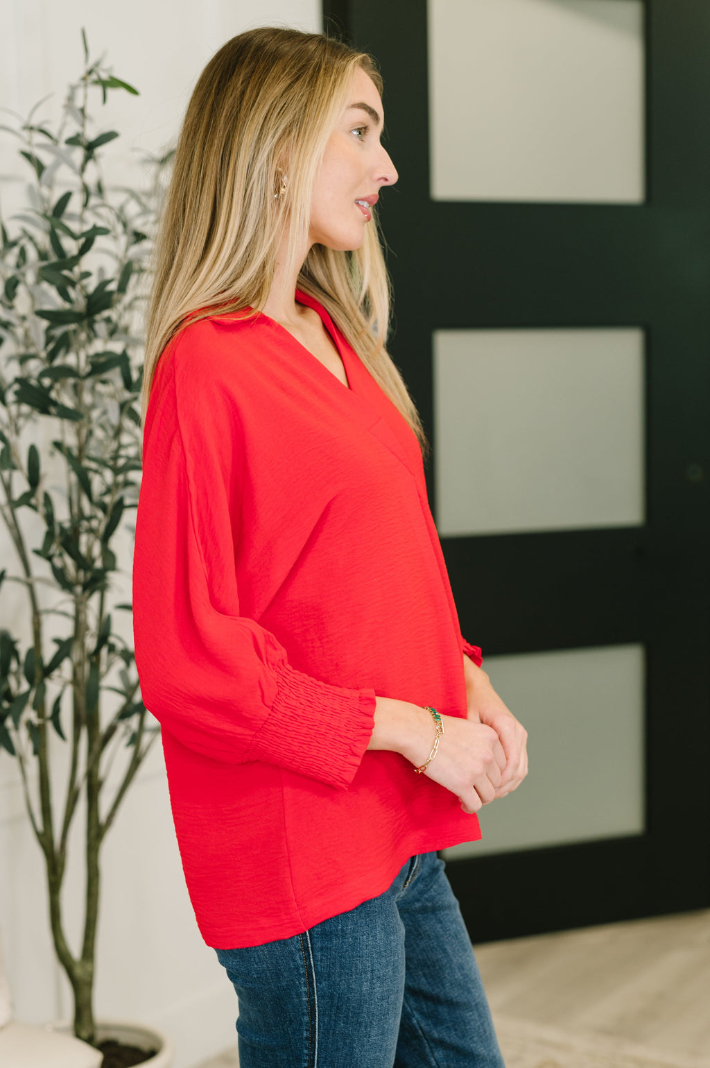 Easy Essence V-Neck Oversized Tunic Top