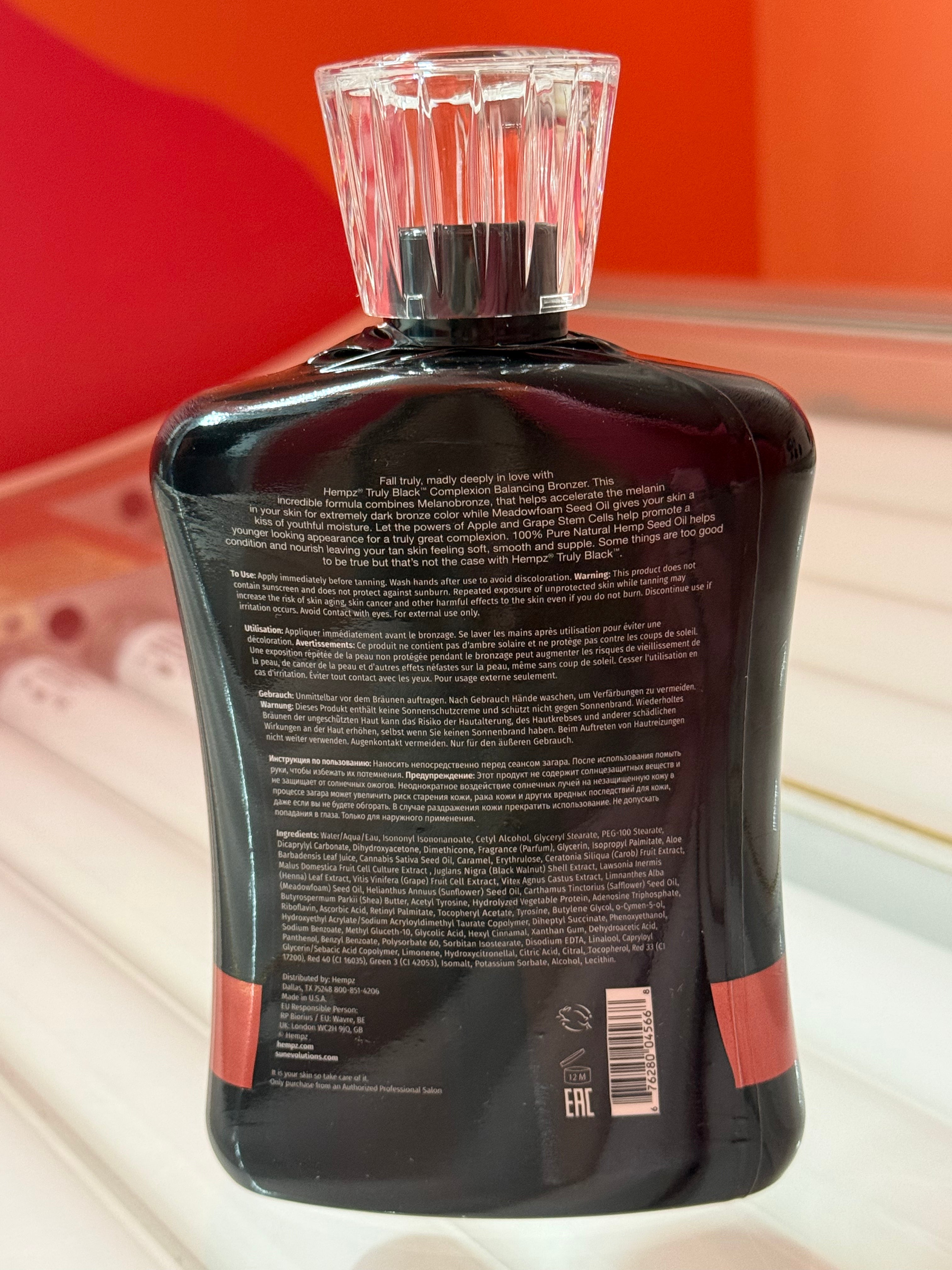 Hempz Truly Black Bronzer 13.5 FL OZ