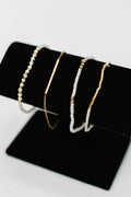 Poised & Polished Bracelet Set in White and Gold