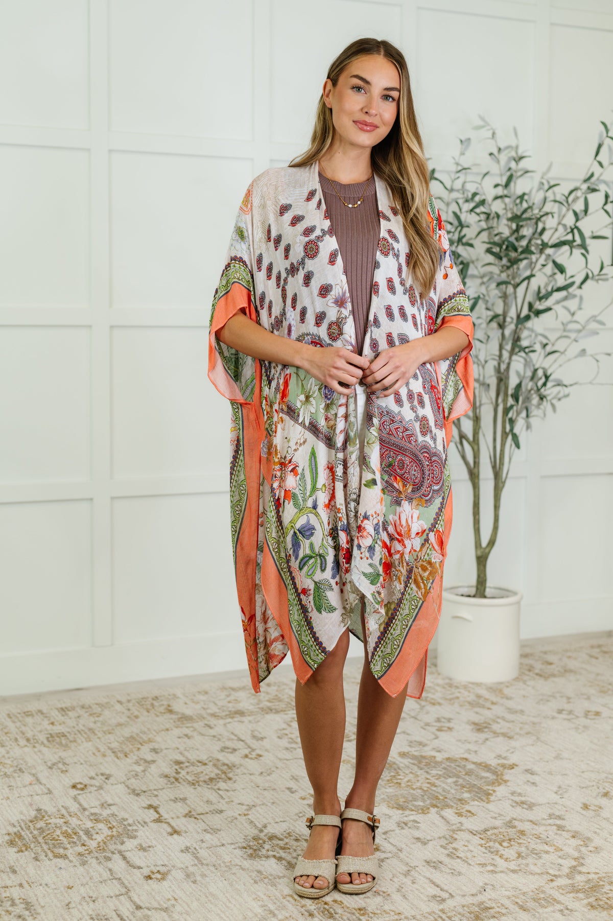 Tide to Me Open Front Kimono