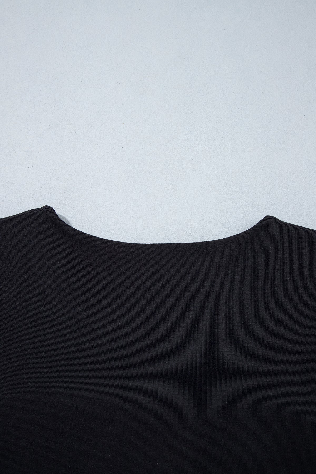Slim-Fit V-Neck Long-Sleeve Top with Built-In Bra