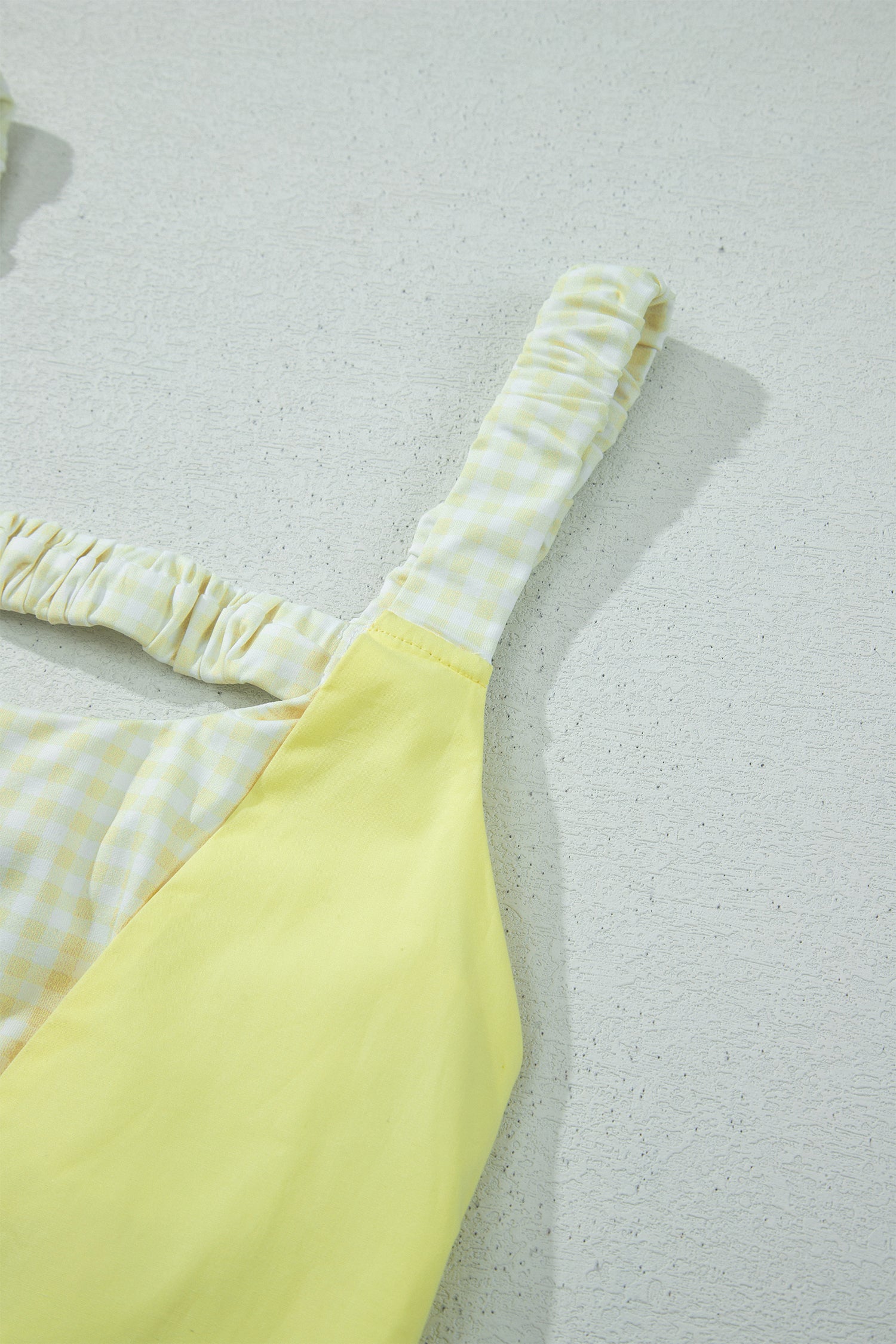 Sweet Summertime Gingham Layered Mini Dress