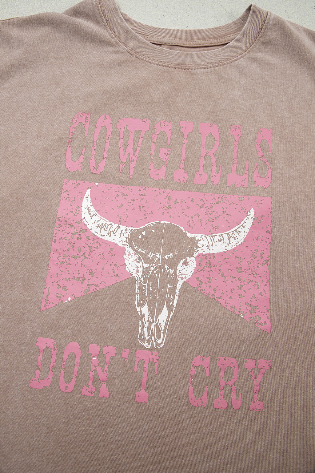 Smoke Gray Cowboy & Beer Western Graphic Mineral Wash Tank Top