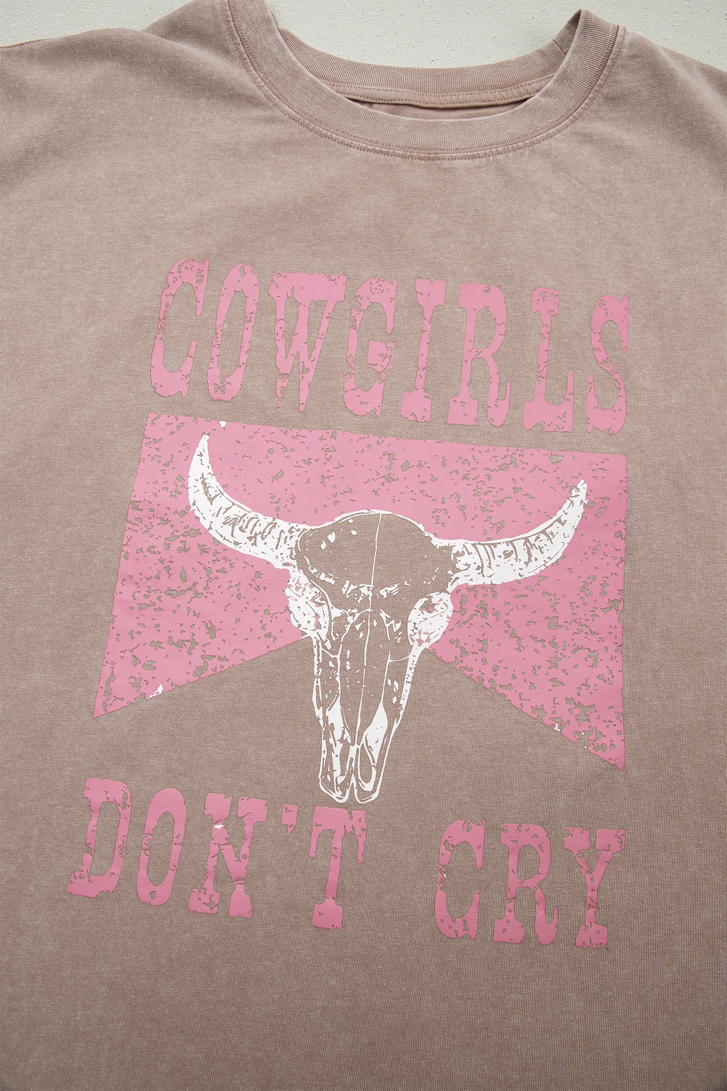 Smoke Gray Cowboy & Beer Western Graphic Mineral Wash Tank Top