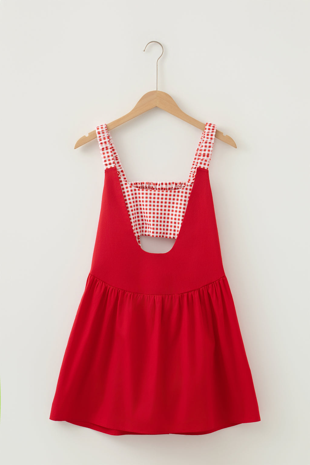 Sweet Summertime Gingham Layered Mini Dress