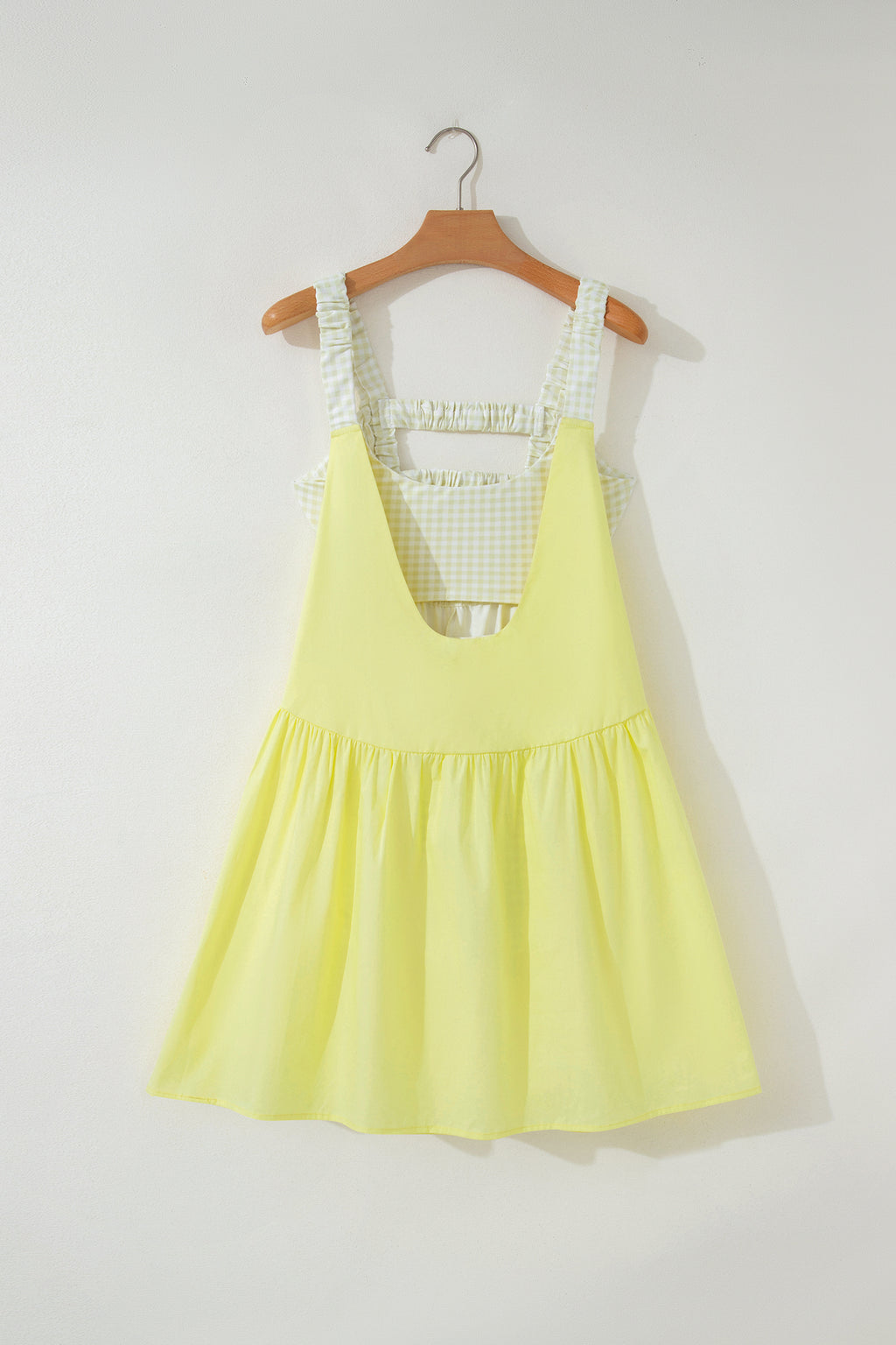 Sweet Summertime Gingham Layered Mini Dress