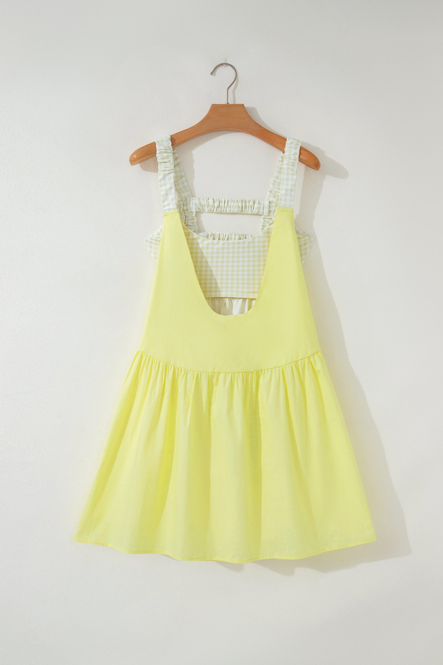 Sweet Summertime Gingham Layered Mini Dress