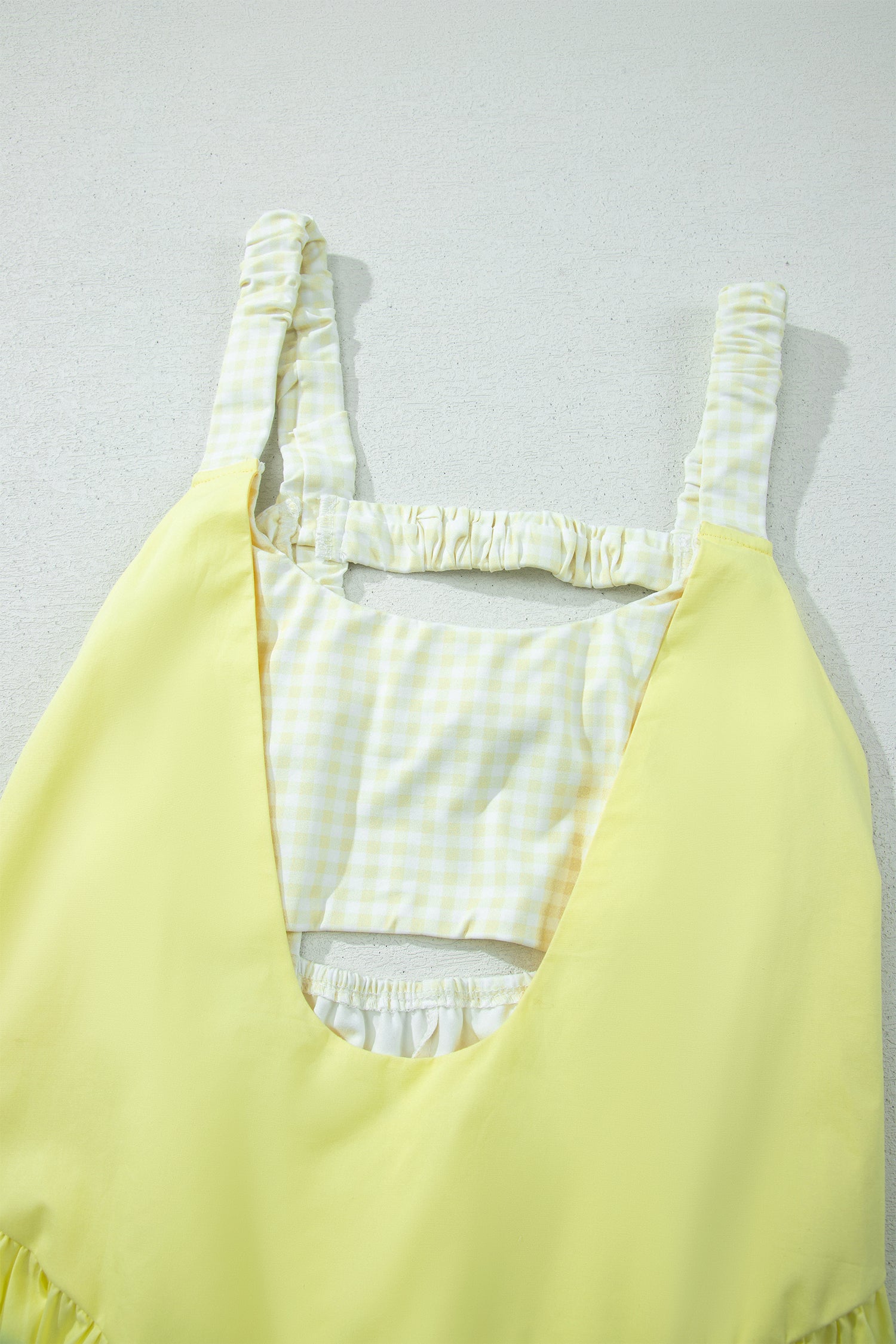 Sweet Summertime Gingham Layered Mini Dress