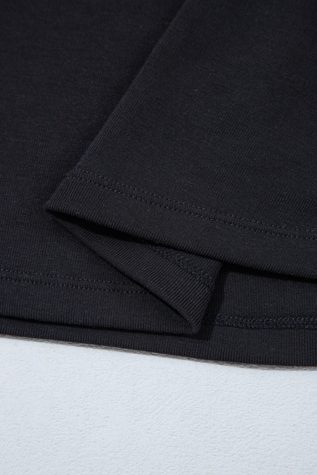 Slim-Fit V-Neck Long-Sleeve Top with Built-In Bra